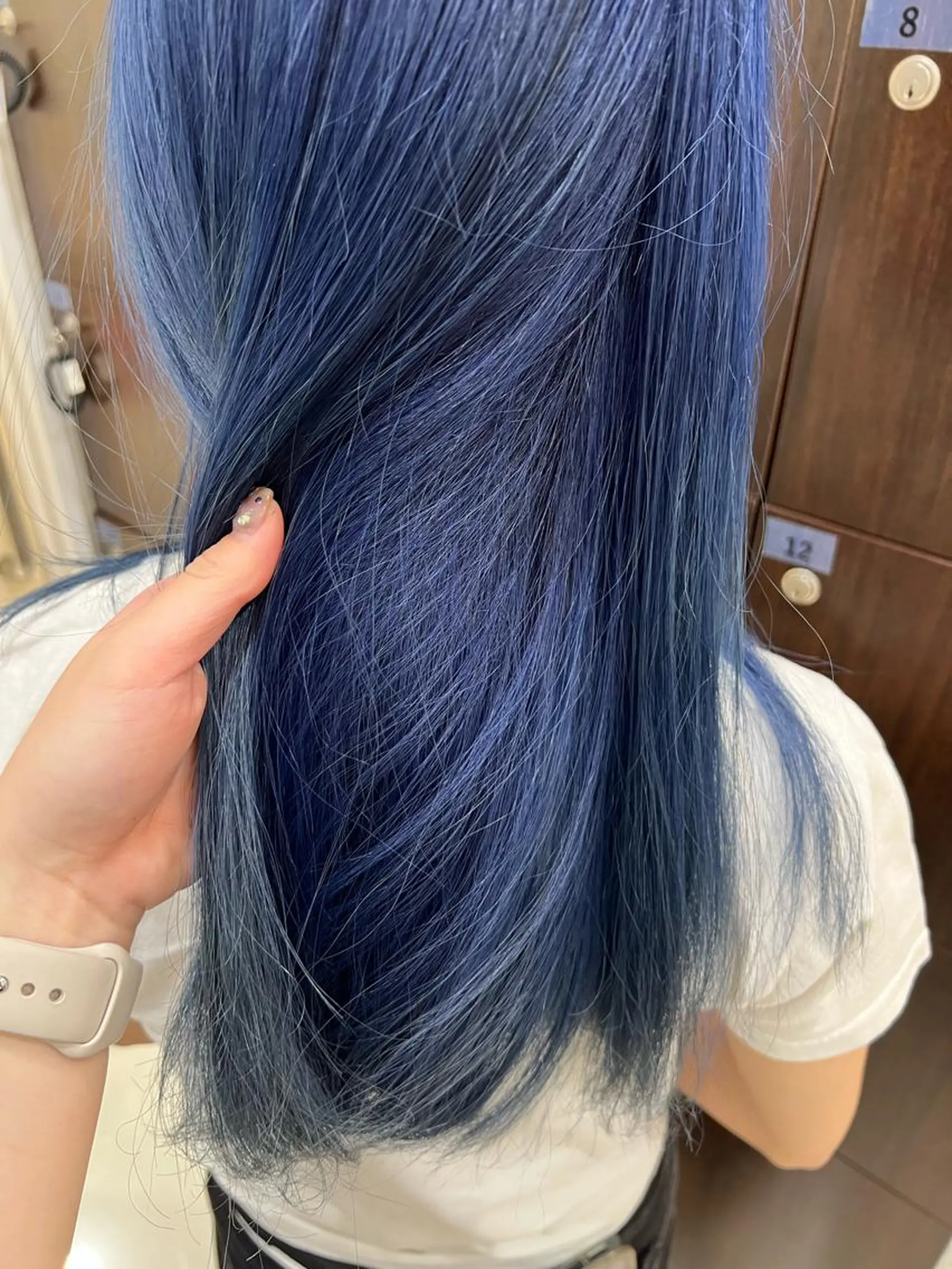 ロング カラー ブリーチ ブルーカラー ✨髪質改善矯正× ブリーチ✨YU-KIのヘアスタイル