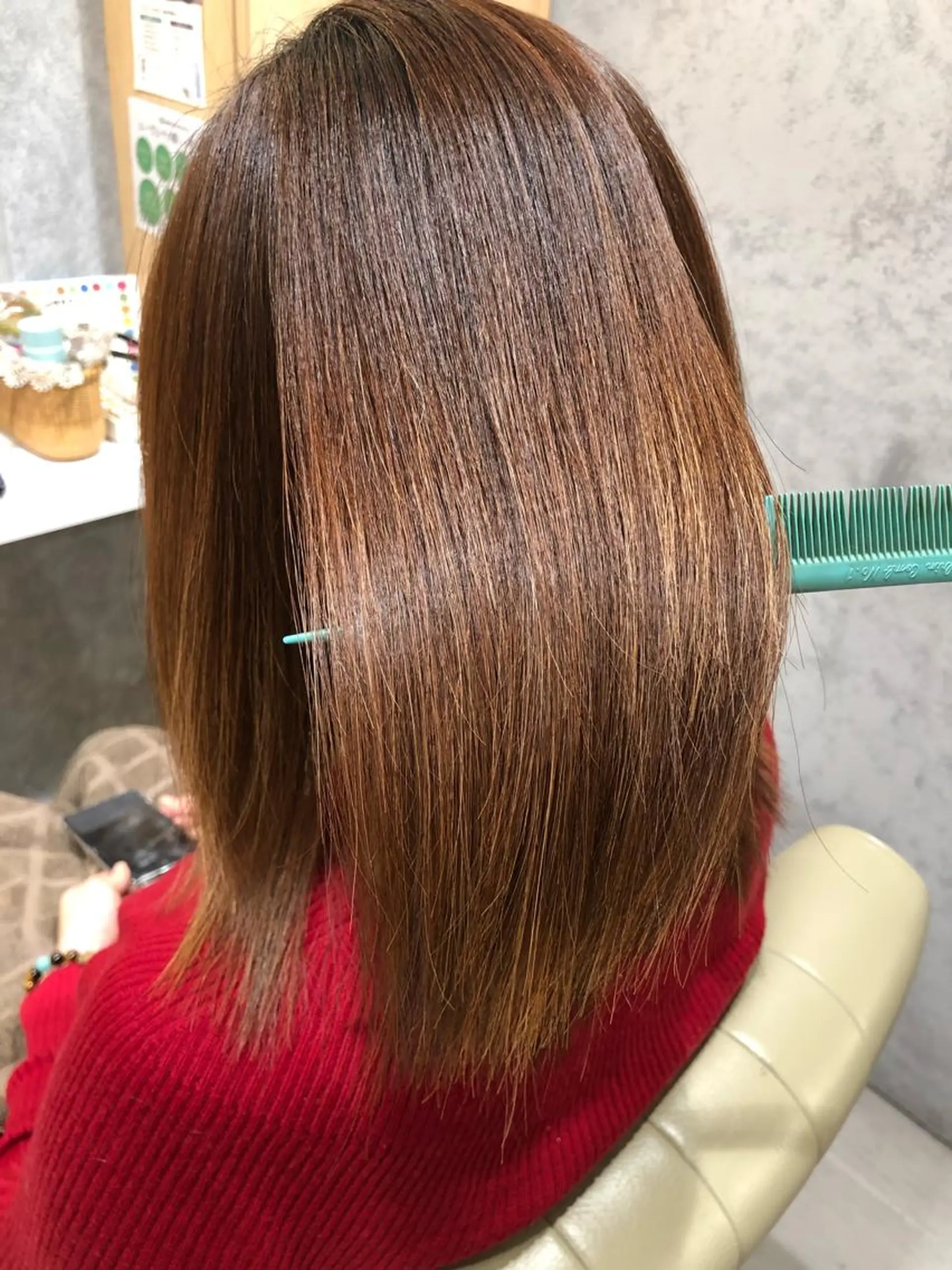 セミロング カット 縮毛矯正 トリートメント orme所属・【髪質改善特化･ 福田航洋】のヘアスタイル