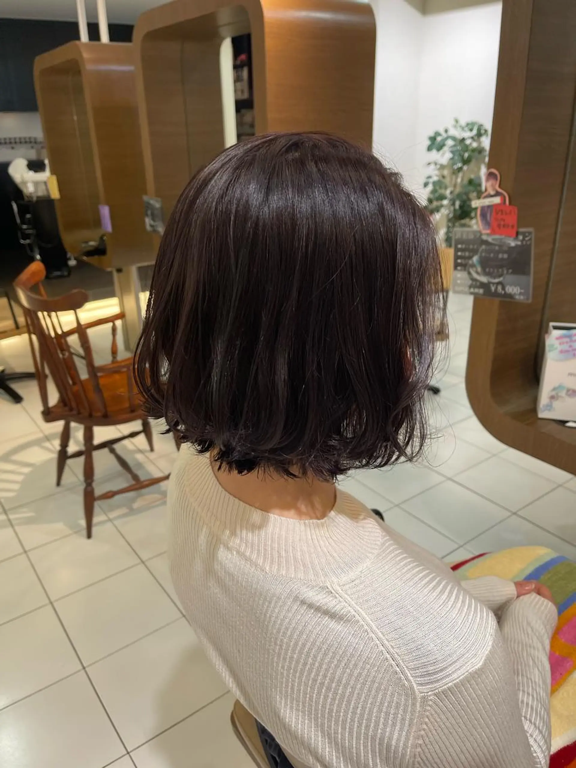 ショート カラー アッシュ パープルカラー パープルアッシュ ボブ アニメオタク美容師✂ miharuのヘアスタイル