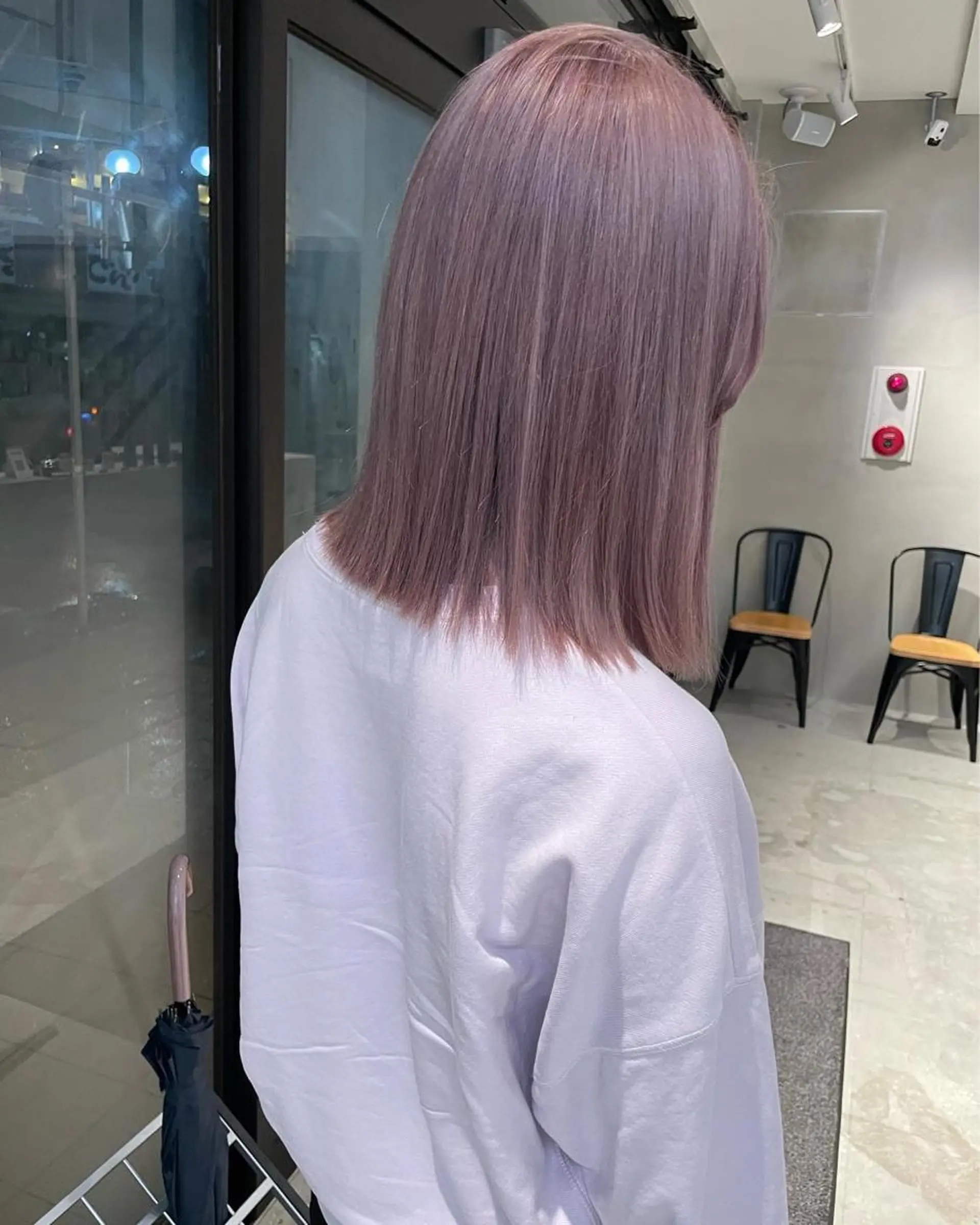 ミディアム ピンクラベンダー 冨岡 祐太郎✂️のヘアスタイル