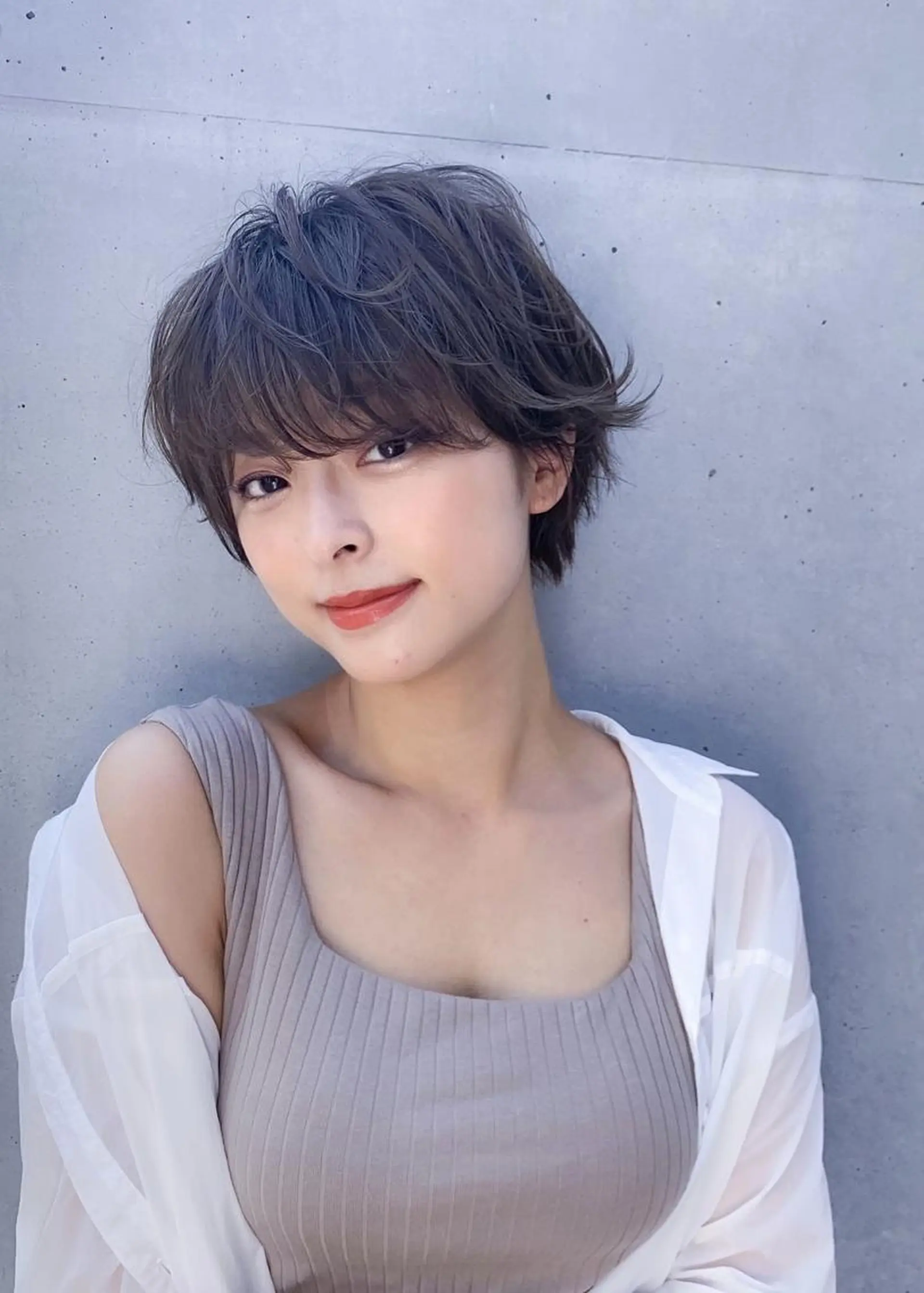ショート ハイライト 髪質改善 小顔カット 縮毛矯正 トリートメント 髪質改善TABATA YUUKI 表参道のヘアスタイル