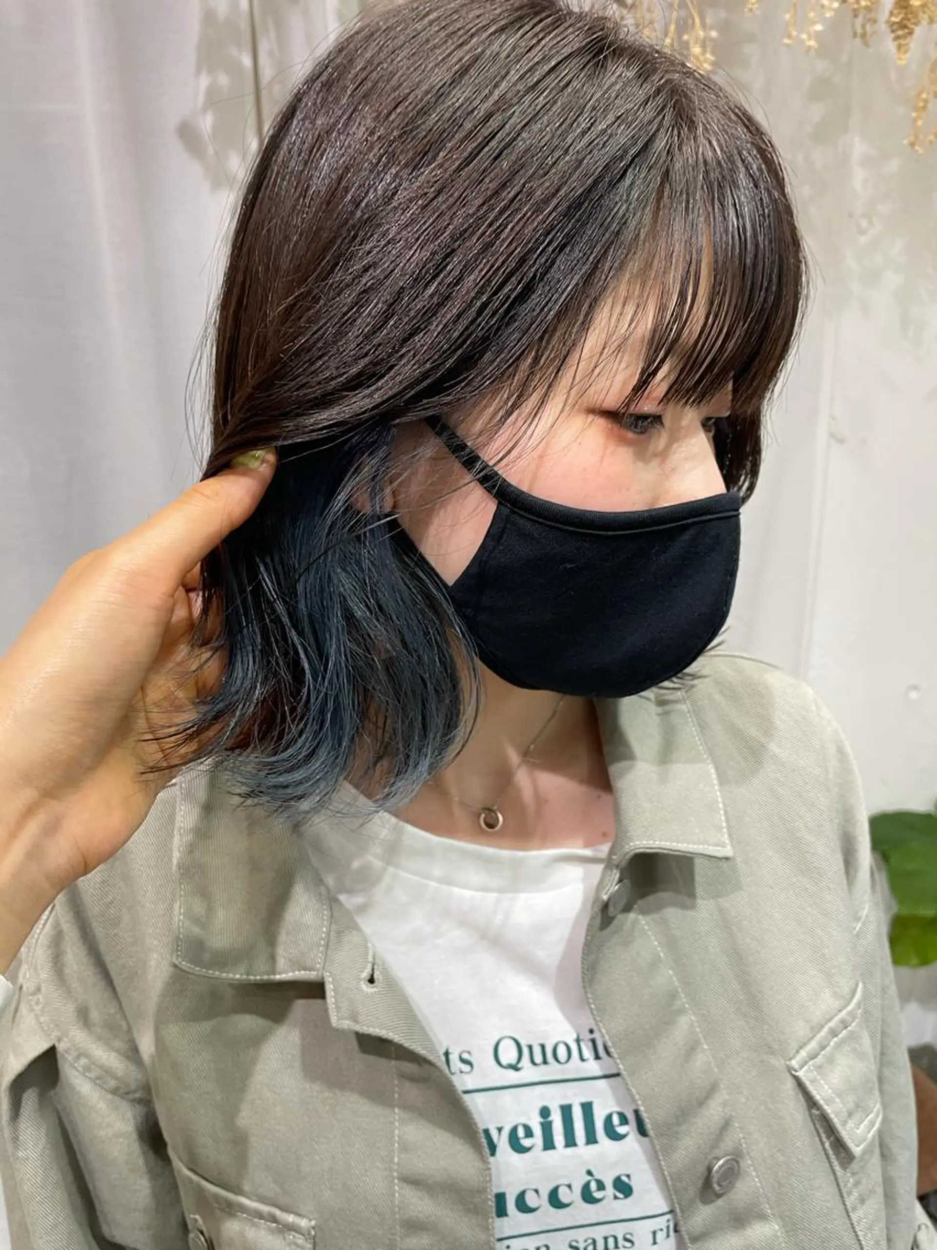 カラー イヤリングカラー 仙田 遥のヘアスタイル