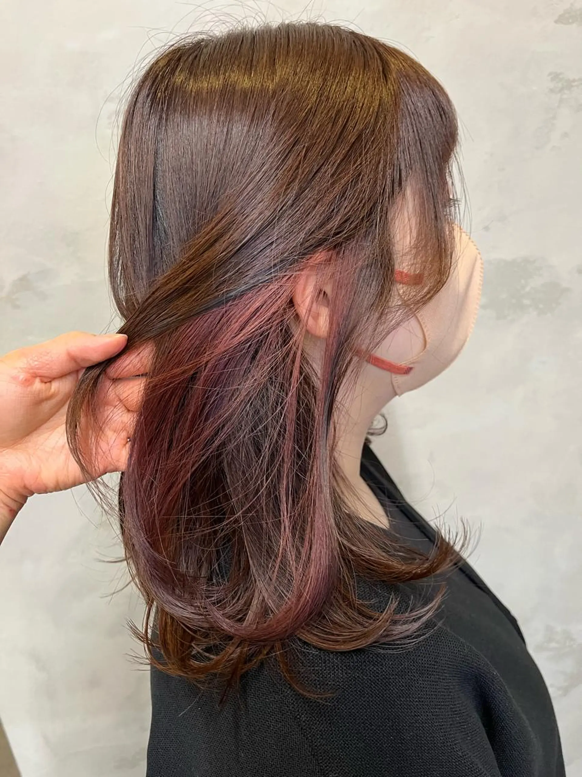 セミロング カラー Salon de  COCO所属・Yuka /ツヤカラー✨のヘアスタイル