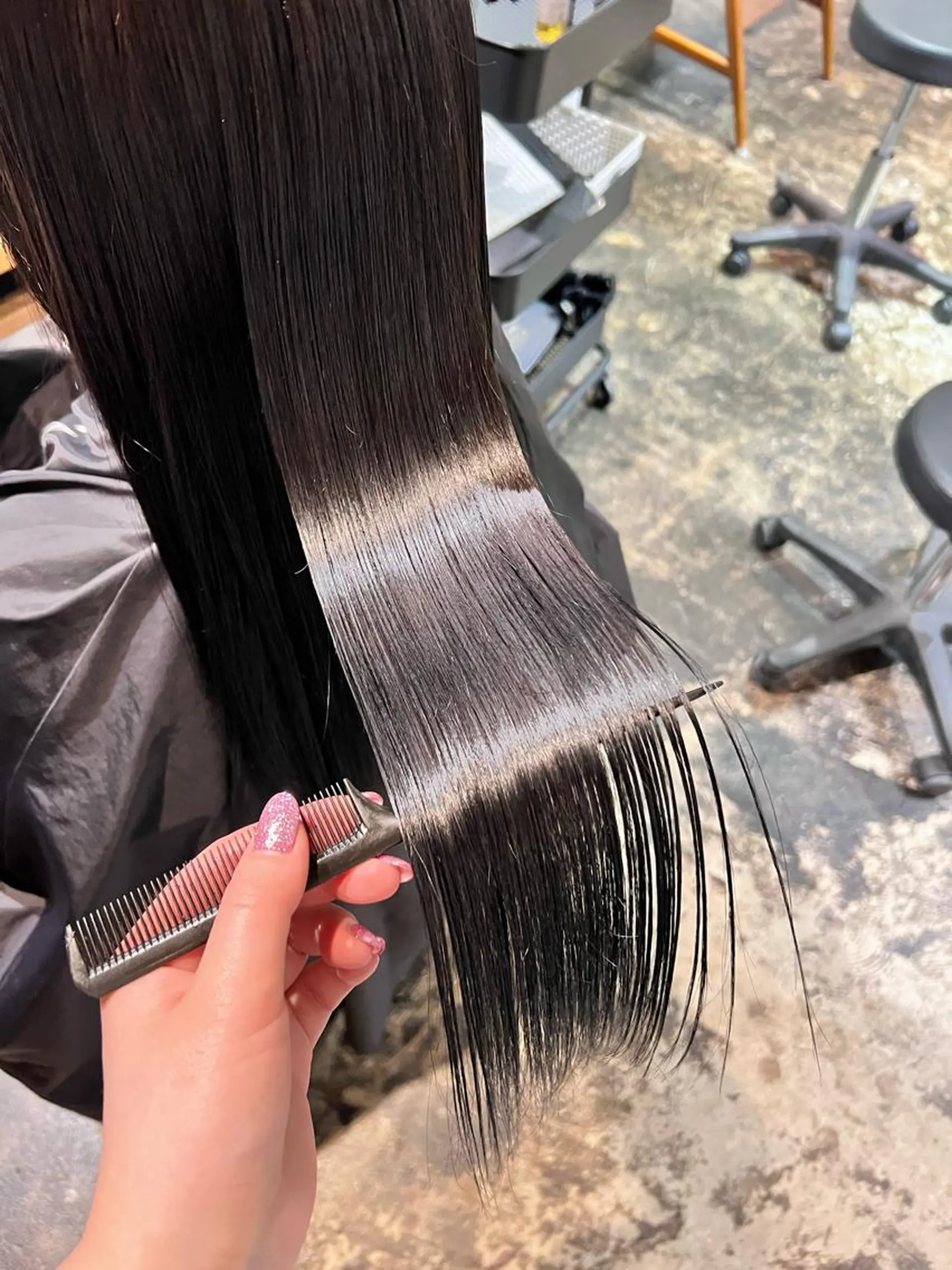 ロング 大阪ヘアカラー ブリーチmarinaのヘアスタイル