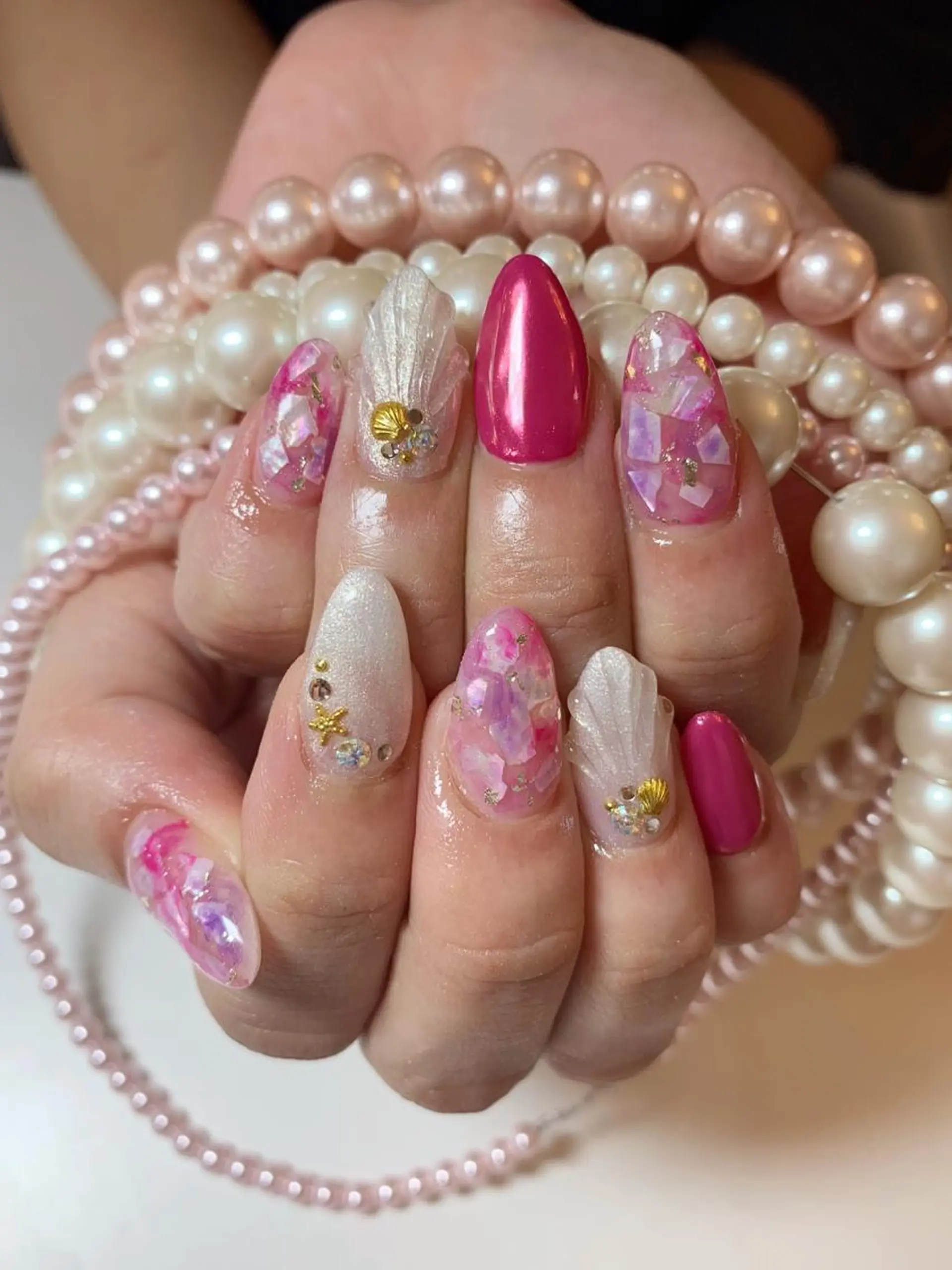 ネイル ハンドネイル nail salon Pink Aliceのネイルデザイン