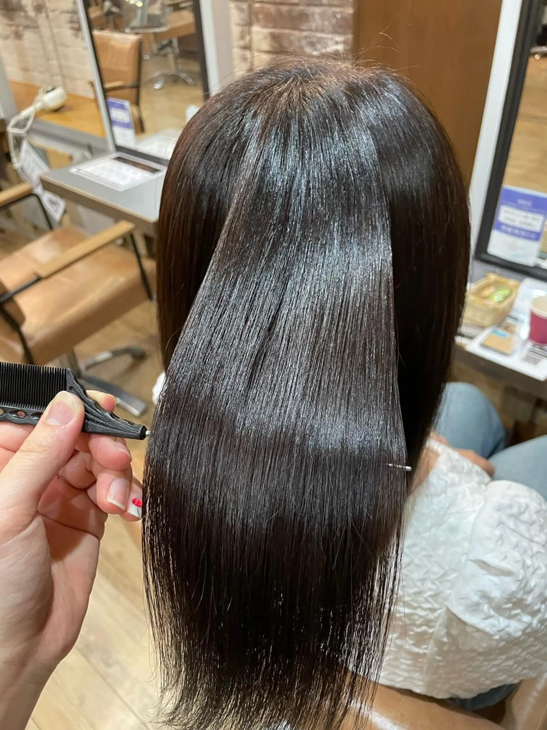 セミロング カラー ヘアカラー ROPE🫧 フウカのヘアスタイル