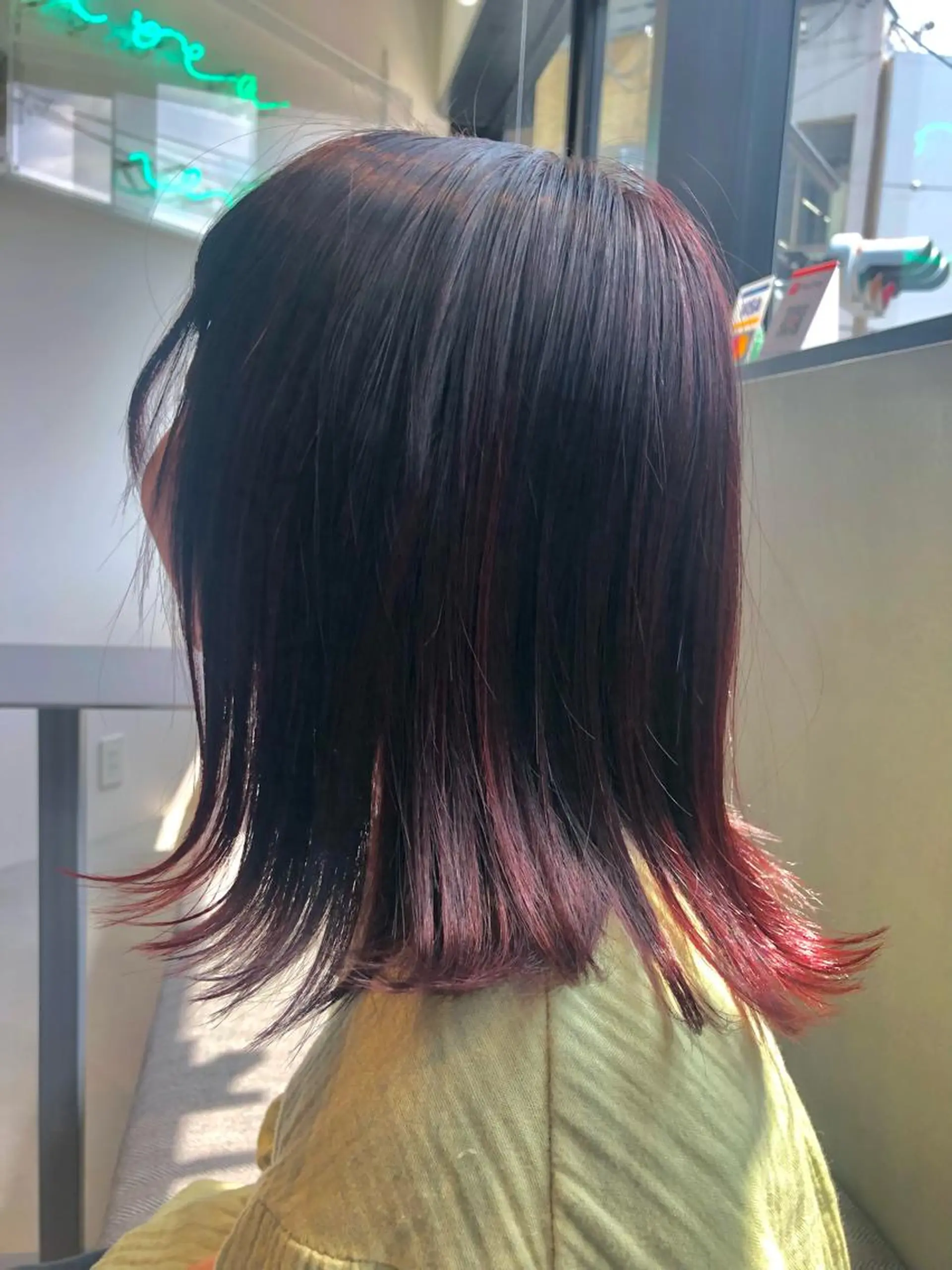 ミディアム カラー カット ヘアカラー トリートメント 🌐👽フクイ キララ🌎💎のヘアスタイル