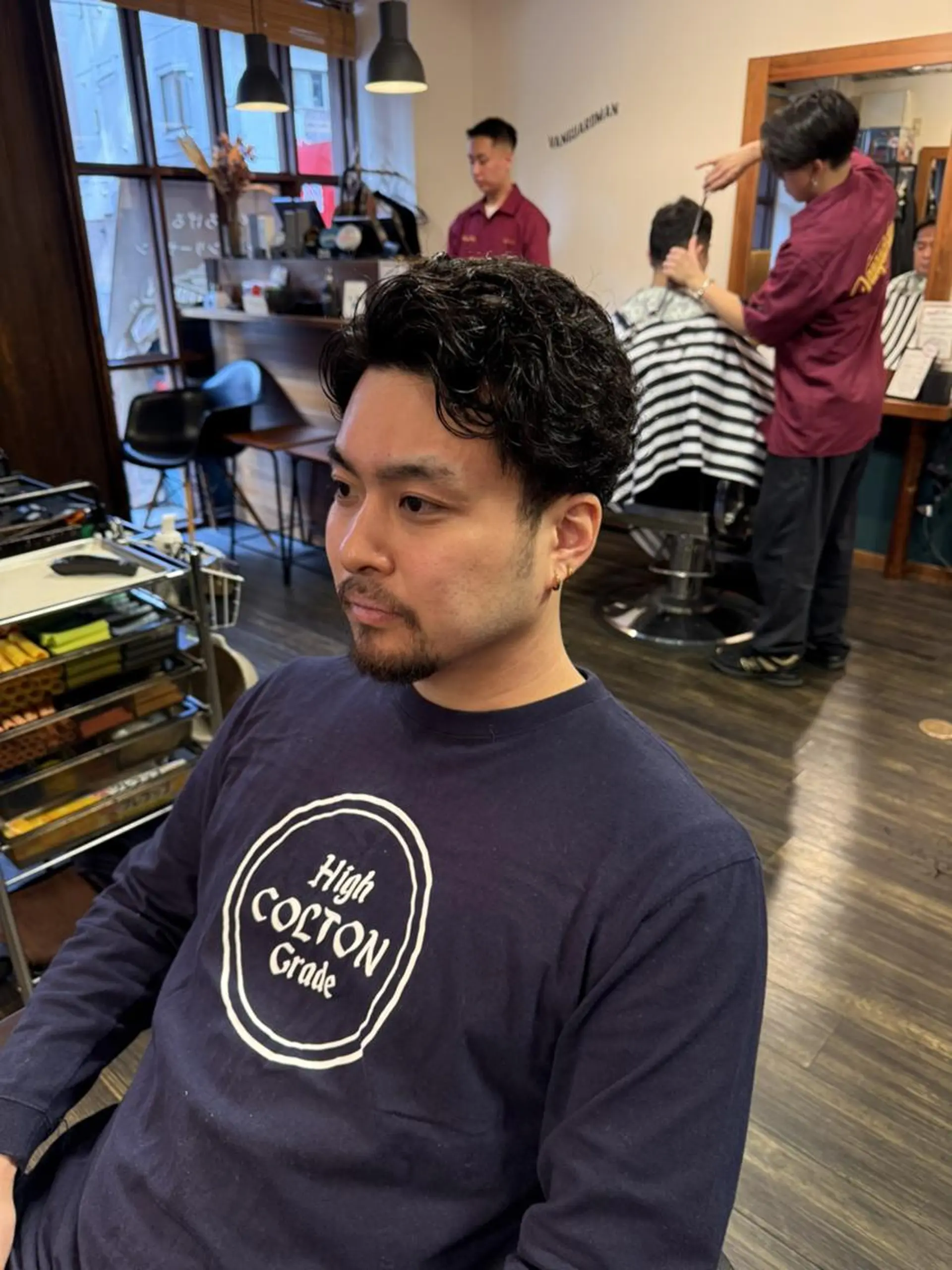 メンズ カット パーマ ヘッドスパ 早稲田/メンズ専門 /フェード/葛西裕季のヘアスタイル