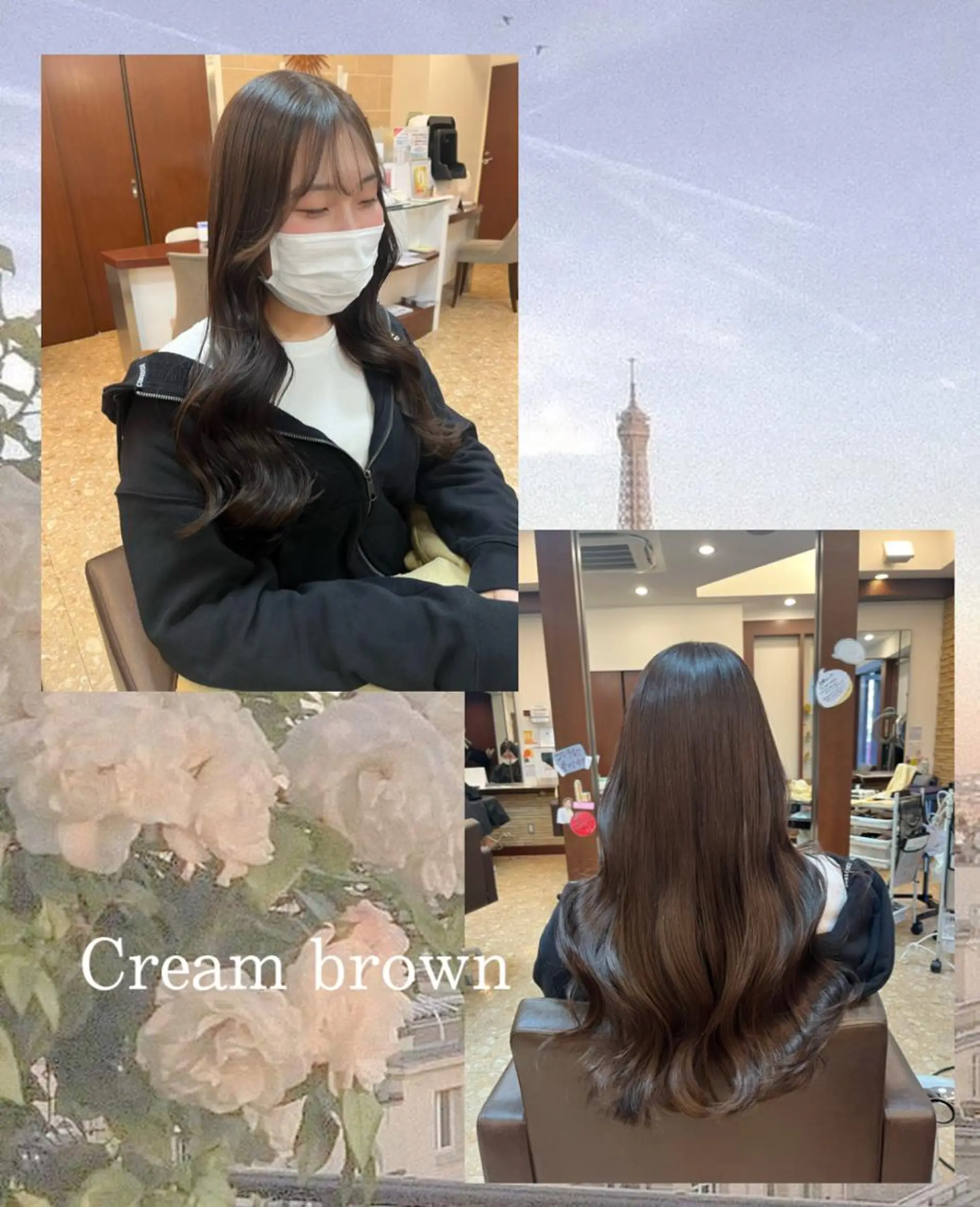 ロング カラー ヘアアレンジ ブラウンカラー カット ヘアカラー トリートメント eN°byyoureshair所属・🎀若者人気No.1 湯川響🎀のヘアスタイル