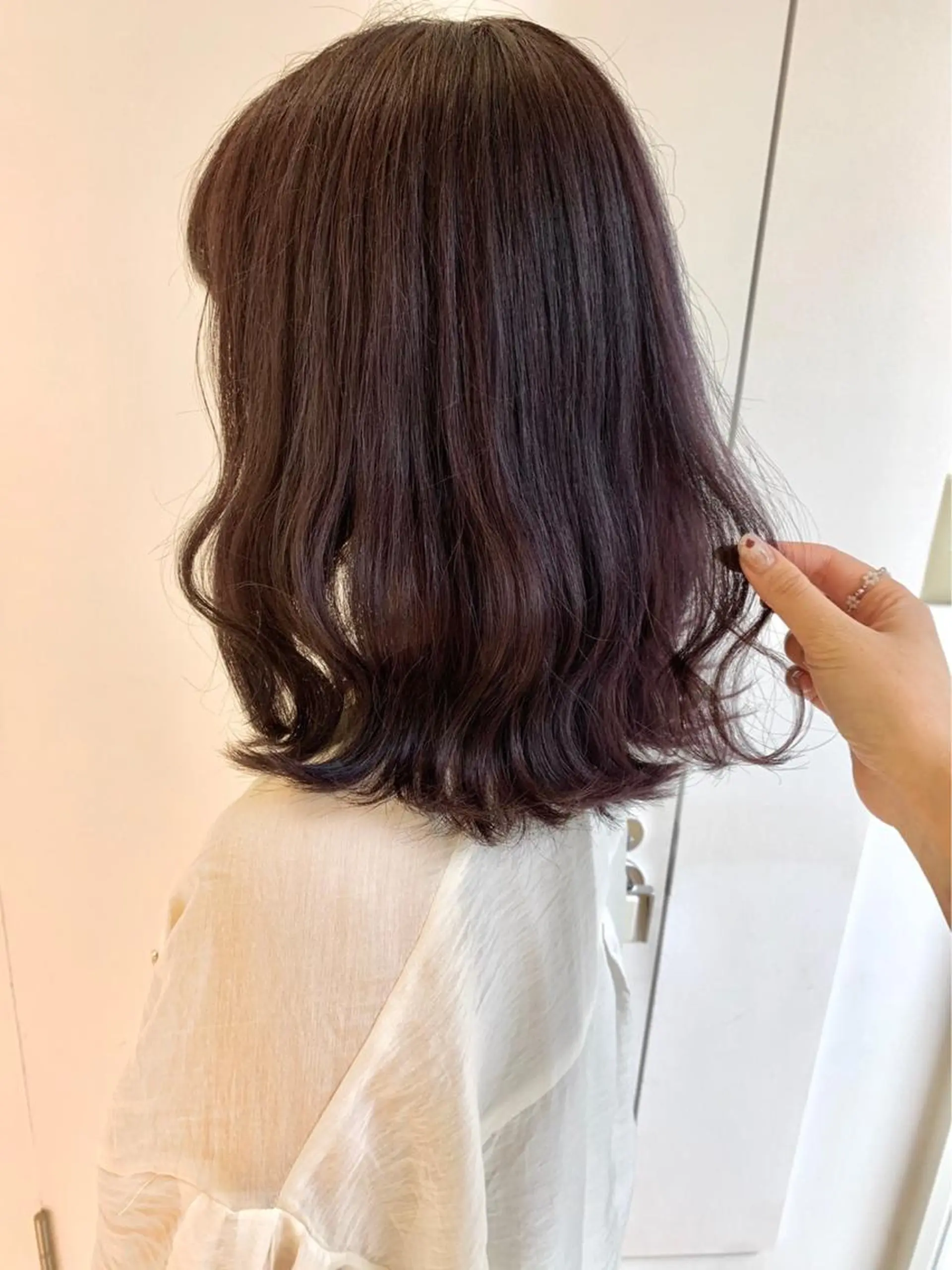 ミディアム ParveMix 佐々木梨紗🤍のヘアスタイル