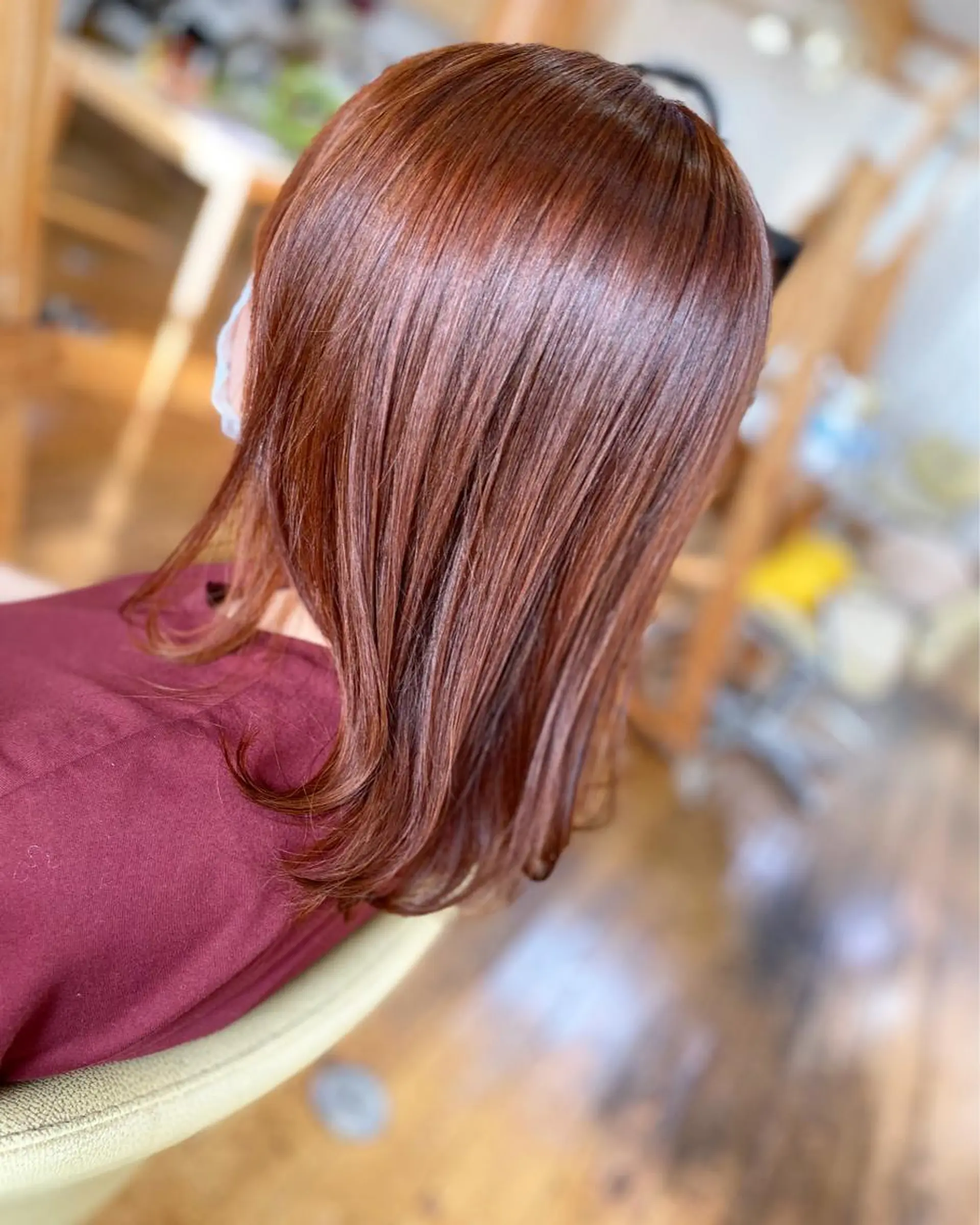 セミロング カラー カット ヘアカラー 縮毛矯正 トリートメント 荒木 ひろかのヘアスタイル