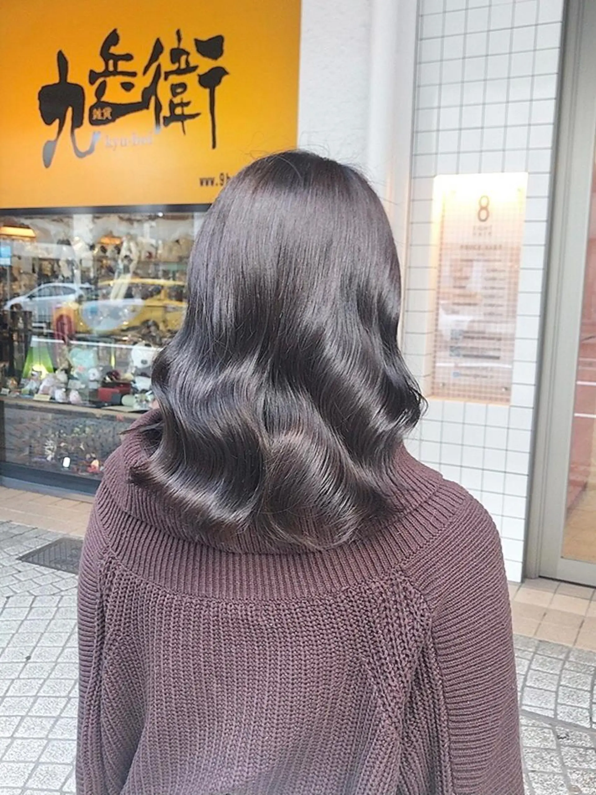 ミディアム カラー アッシュ ラベンダーカラー ラベンダーアッシュ 髙橋 かすみのヘアスタイル