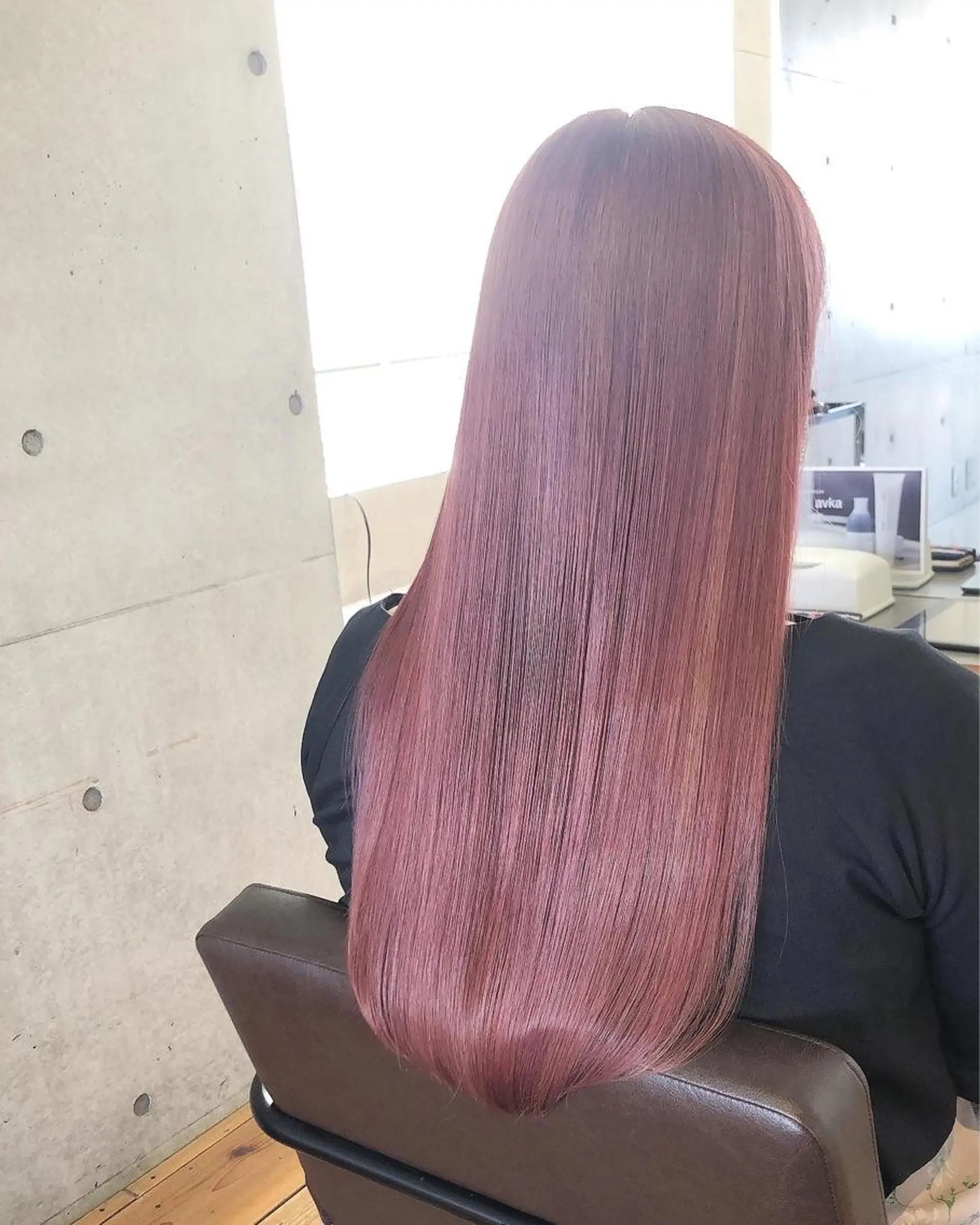 ロング カラー ブリーチ トリートメント nagisa /縮毛矯正のヘアスタイル