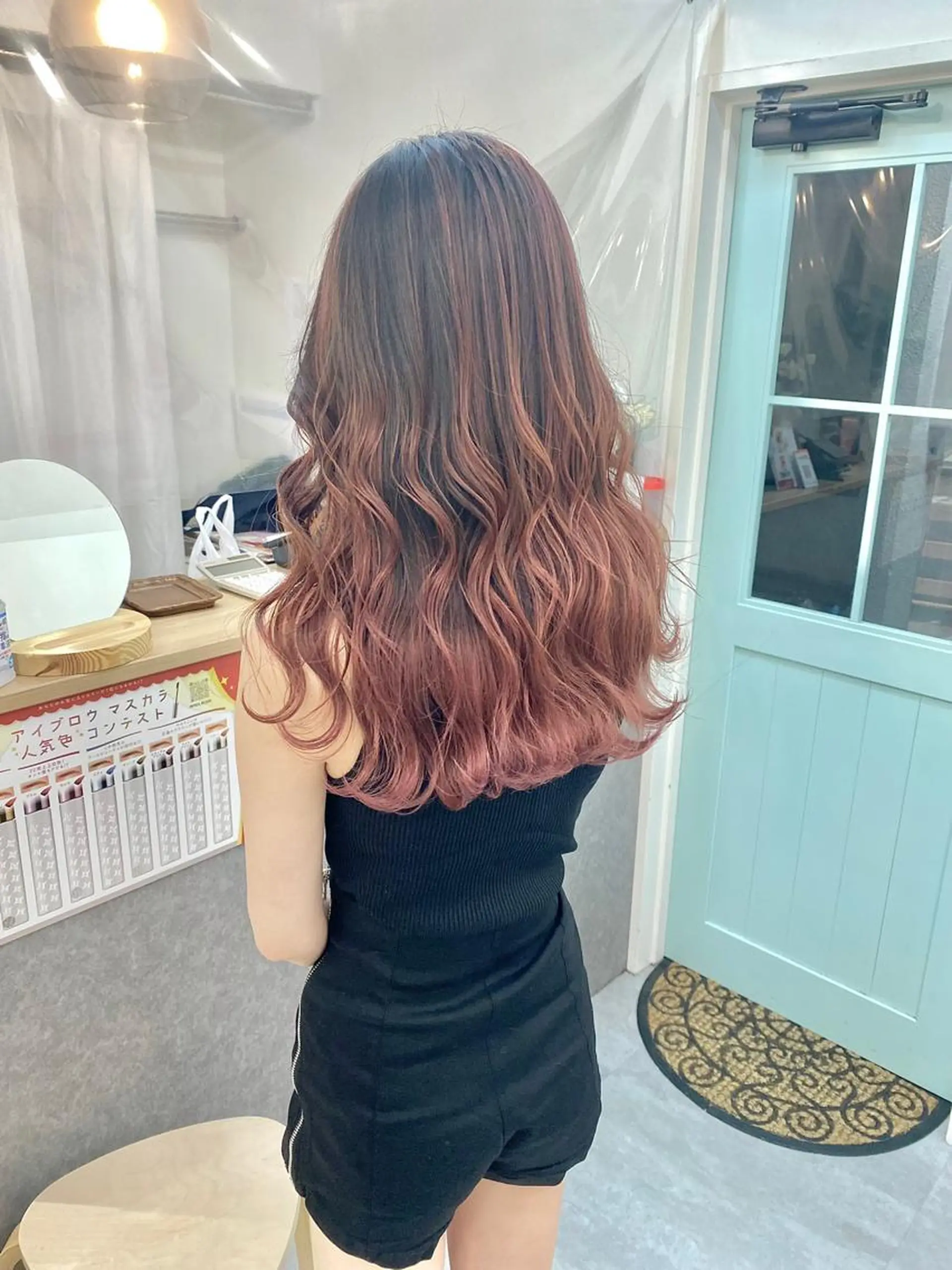 ロング カラー バレイヤージュ レイヤーカット ヘアカラー トリートメント ヘアセット 💘カラー特化美容師 尾崎拓己のヘアスタイル
