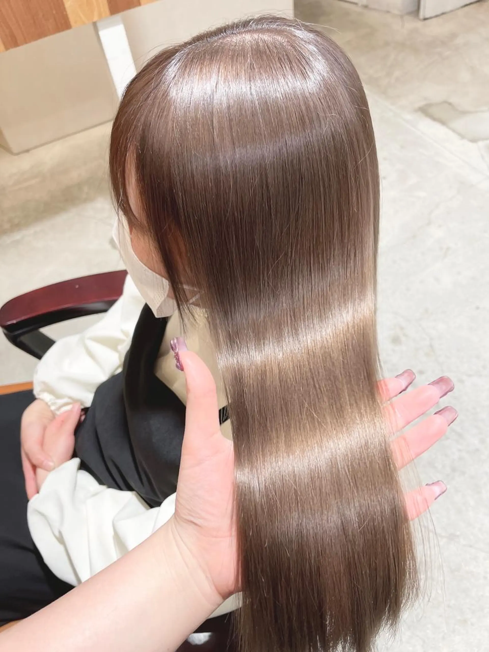 ロング カラー トリートメント 💗モテ髪 ハイトーンあや💗のヘアスタイル