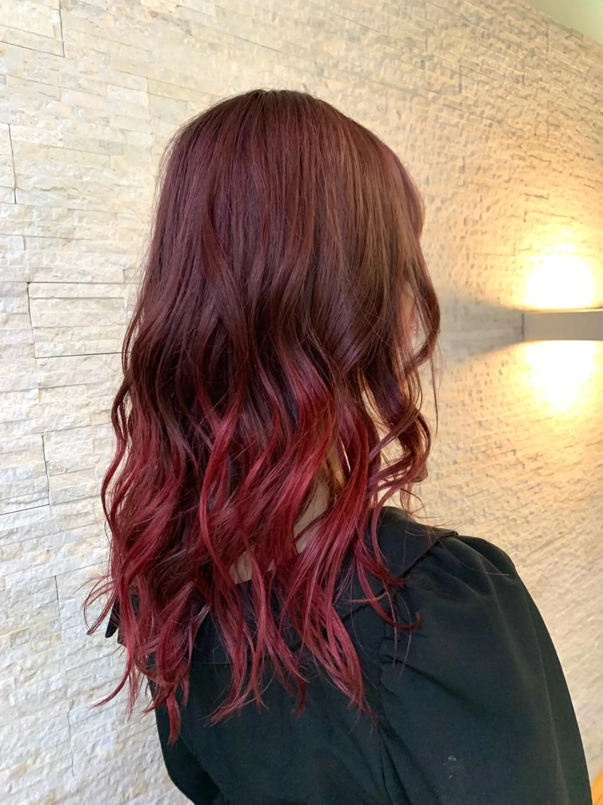 ロング カラー グラデーションカラー トリートメント RIKA💙パーマ 艶カラー💙のヘアスタイル