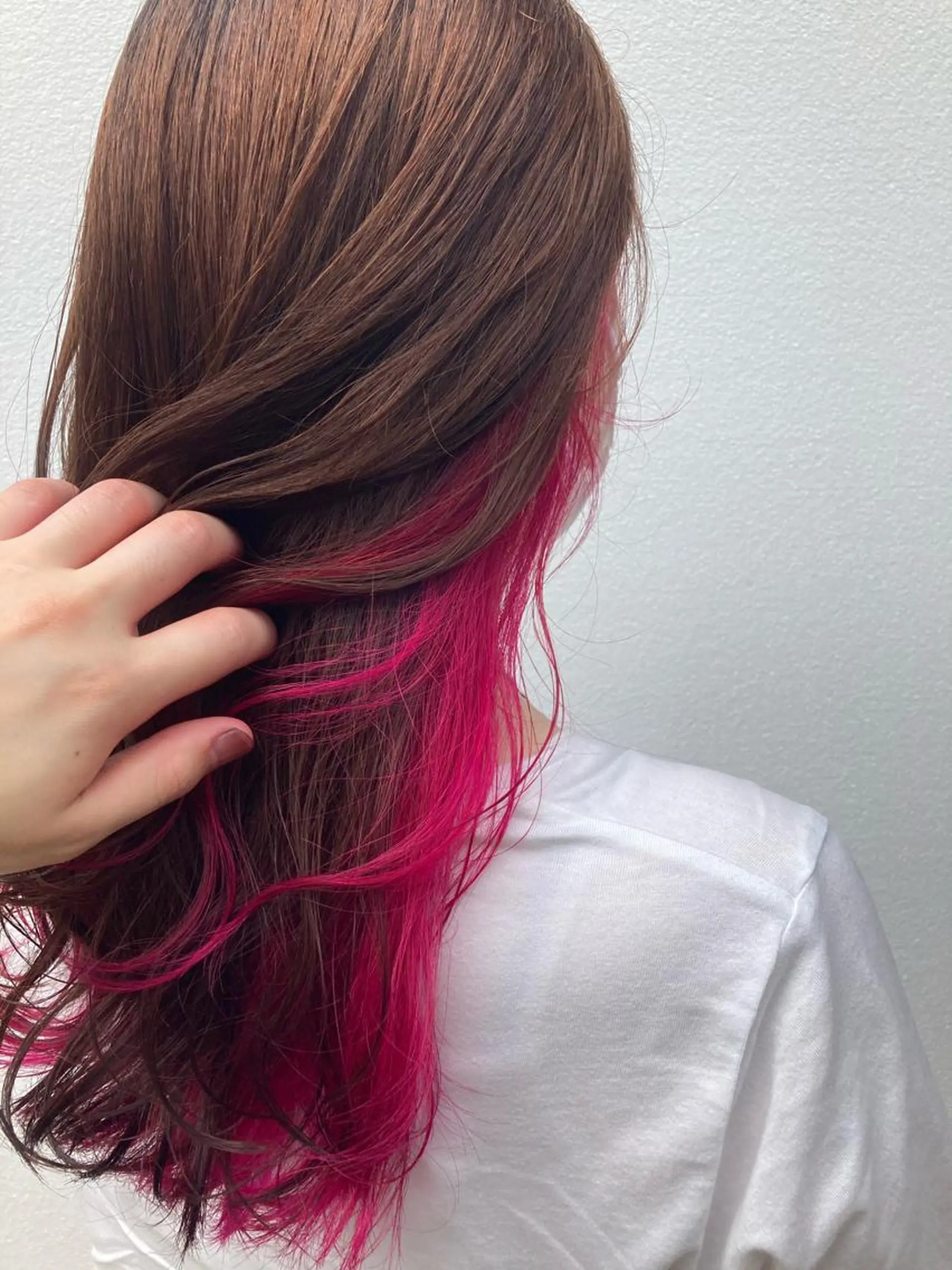 セミロング カラー ヘアカラー トリートメント 髪質改善/痛ませ ないカラー/西村航大のヘアスタイル