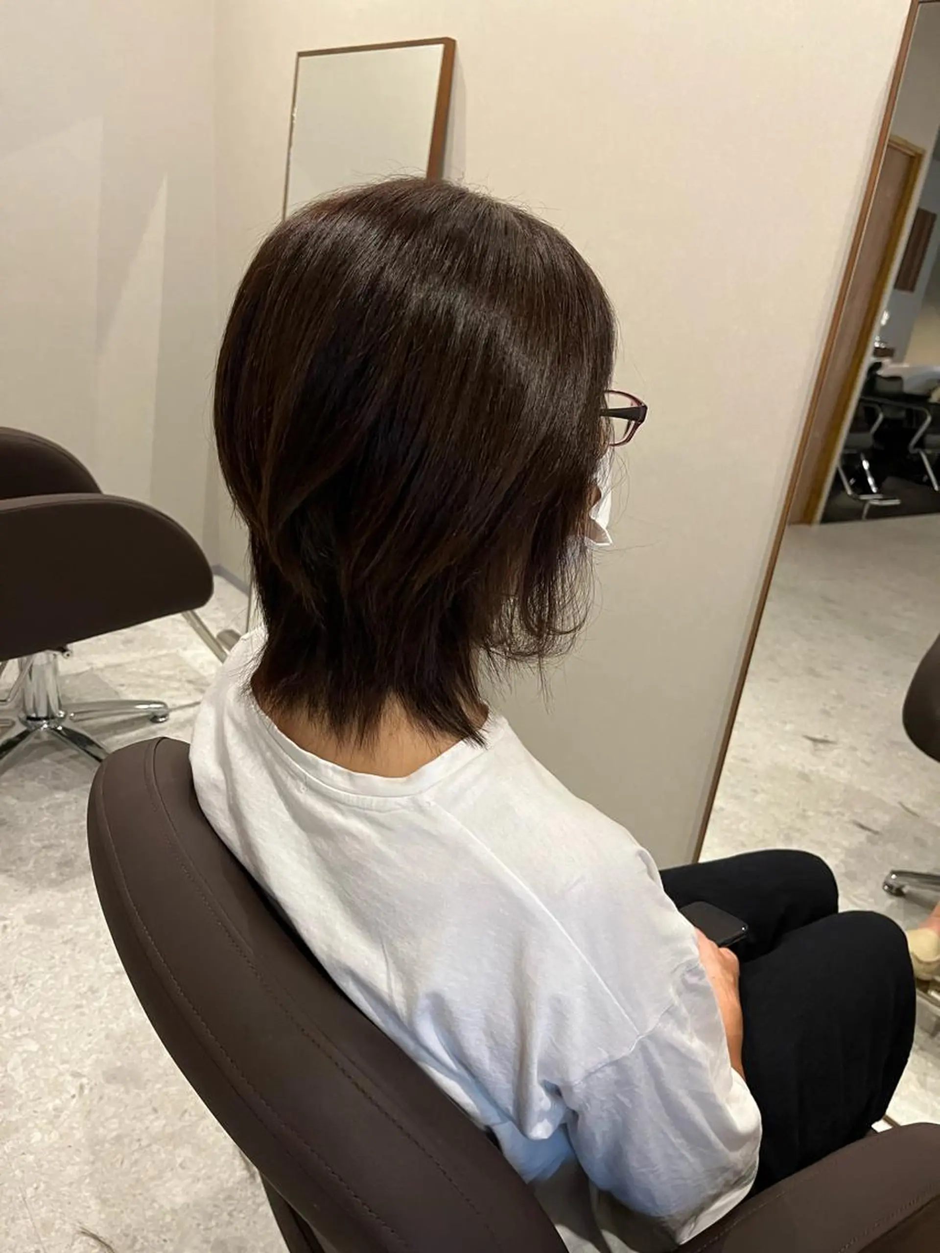 ミディアム レイヤーカット カット ヘアカラー トリートメント アルゴ八潮所属・Argo mikiのヘアスタイル