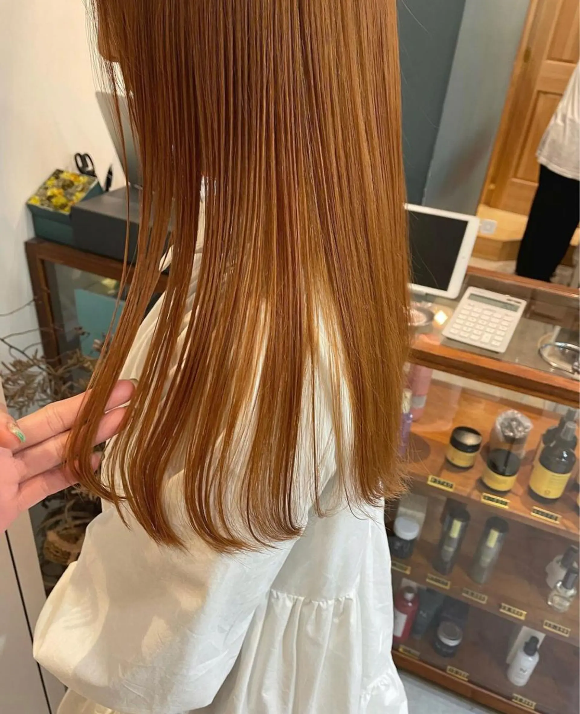 セミロング カラー ヘアアレンジ セミロングパーマ バレイヤージュ ダブルカラー グラデーションカラー ハイライトカラー CEINE【セーヌ】 三軒茶屋のヘアスタイル