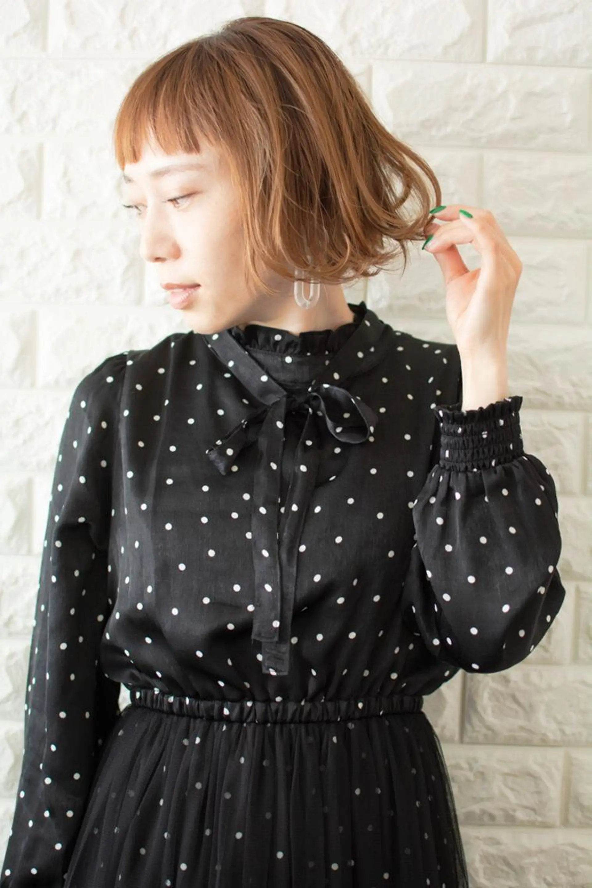 ショート カラー ショートボブ ベージュカラー ブルーカラー ブルージュ グレージュ 撮影モデル 斉藤 正敏のその他イメージ