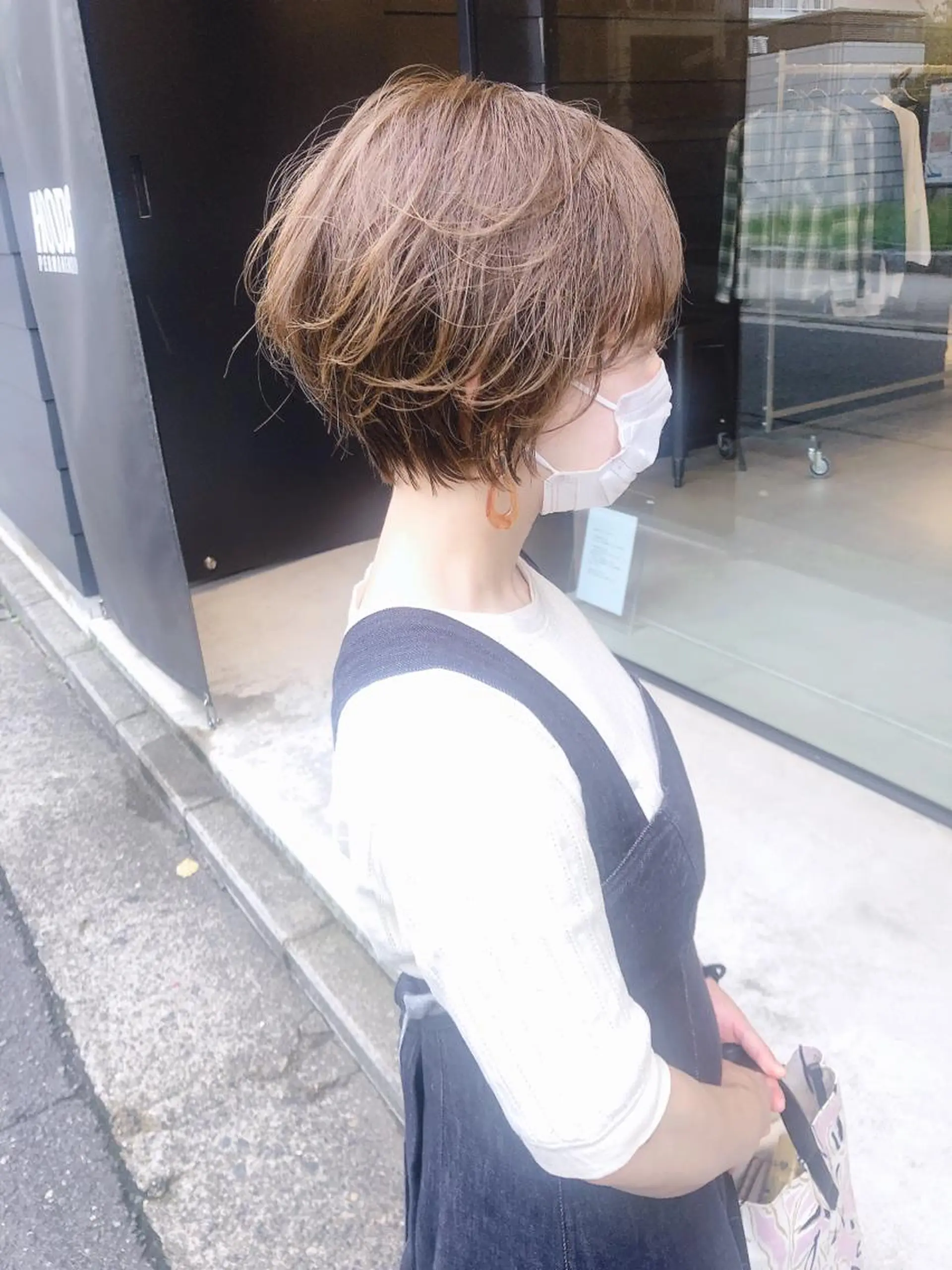 ショート カラー ヘアアレンジ ショートヘア tre/e'所属・ハイライトカラー橋本 昇平のヘアスタイル