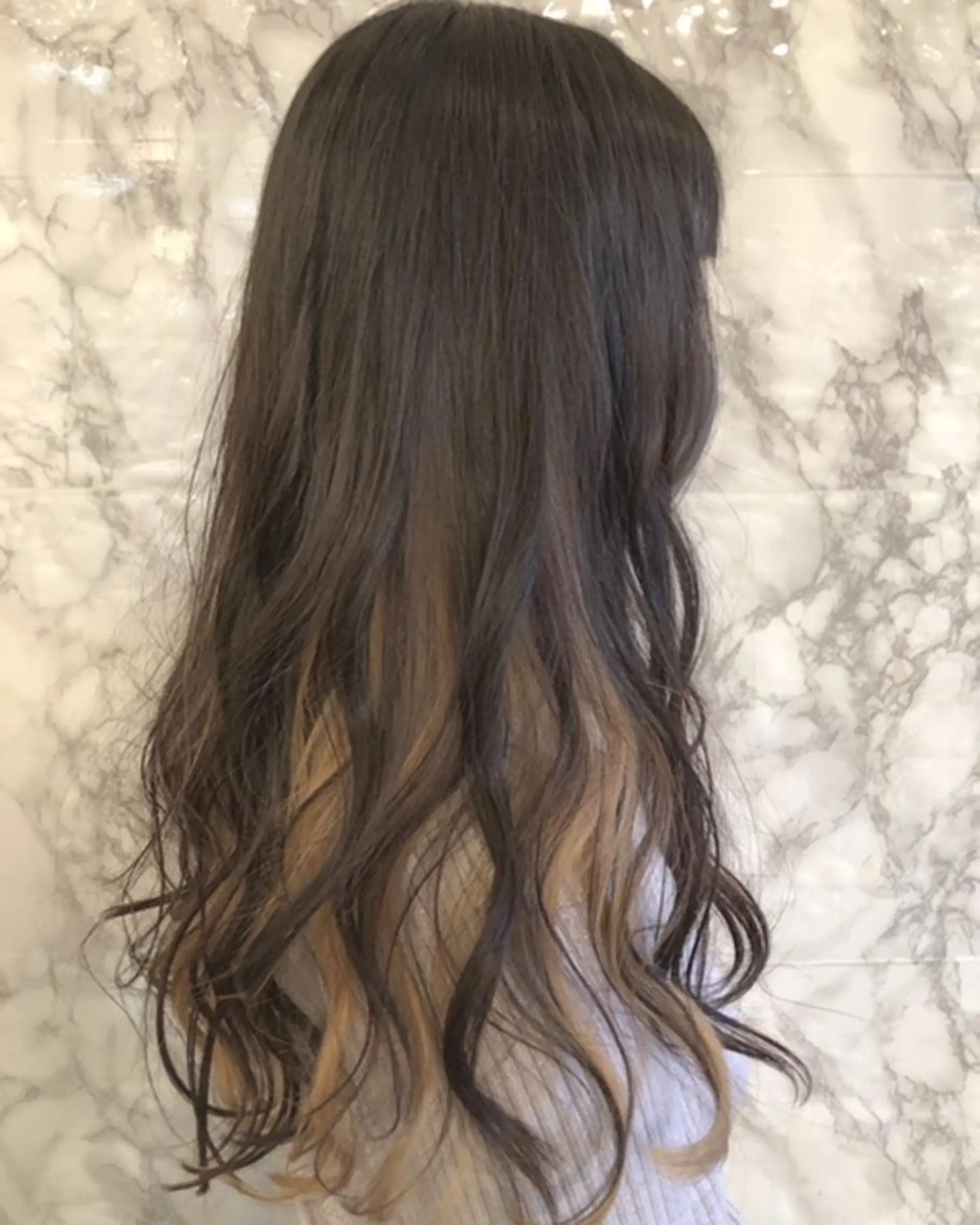 ロング カラー ベージュカラー インナーカラー ロング 🟦西荻窪メンズ特化 美容師🟦Yu-Jiのヘアスタイル