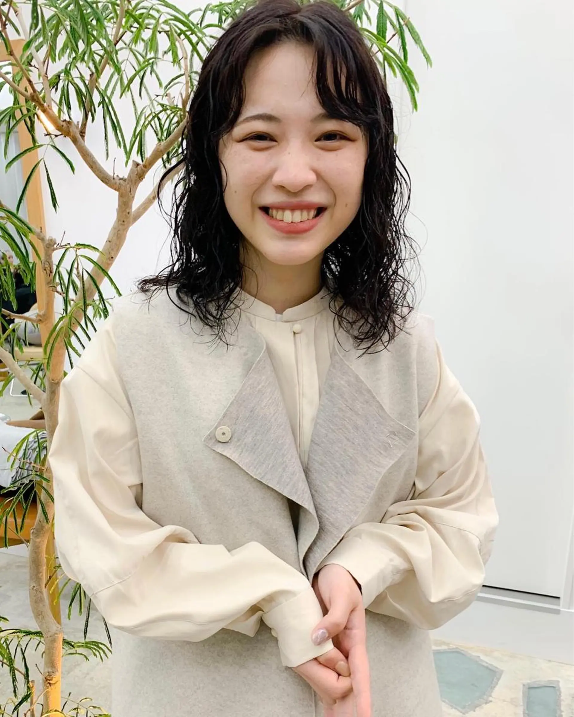 ミディアム パーマ ミディアムパーマ SALOWIN 名古屋所属・レイヤー/ボブ/ パーマ/丹羽舜太のヘアスタイル