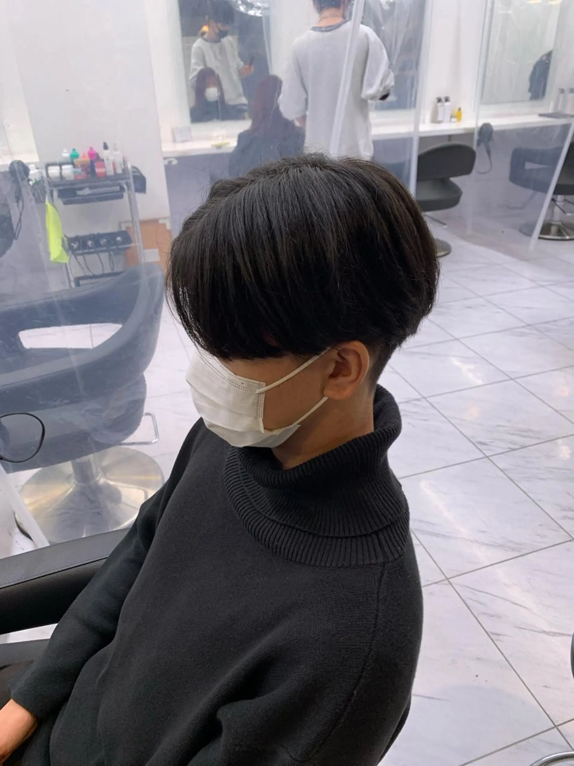 ショート パーマ メンズ カット パーマ トリートメント ヘッドスパ ヘアセット ✨メンズウルフ特化 美容師タイガ✨のヘアスタイル