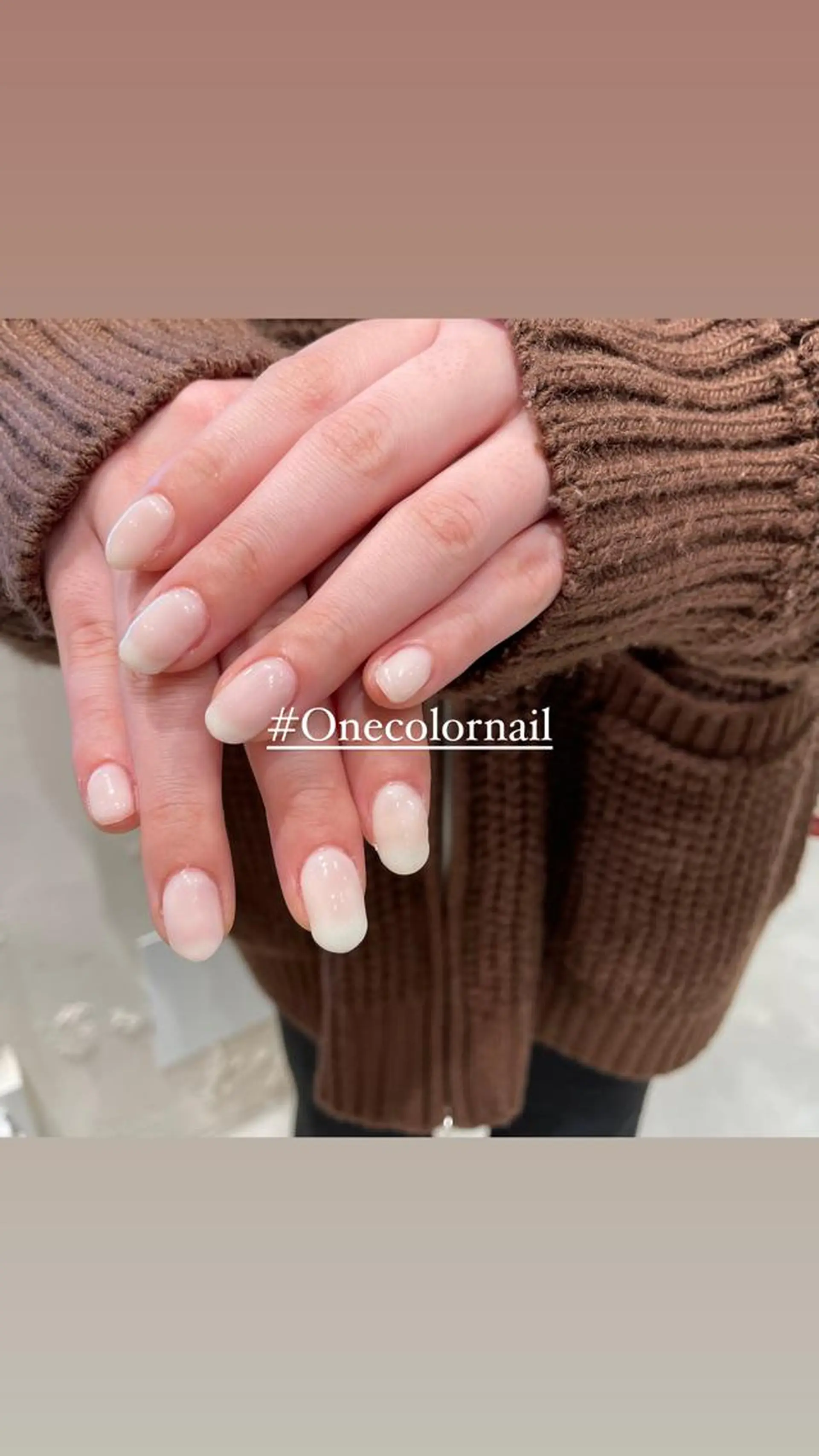 ネイル ワンカラーネイル ハンドネイル 淡色ネイル 🎀moeのネイルデザイン
