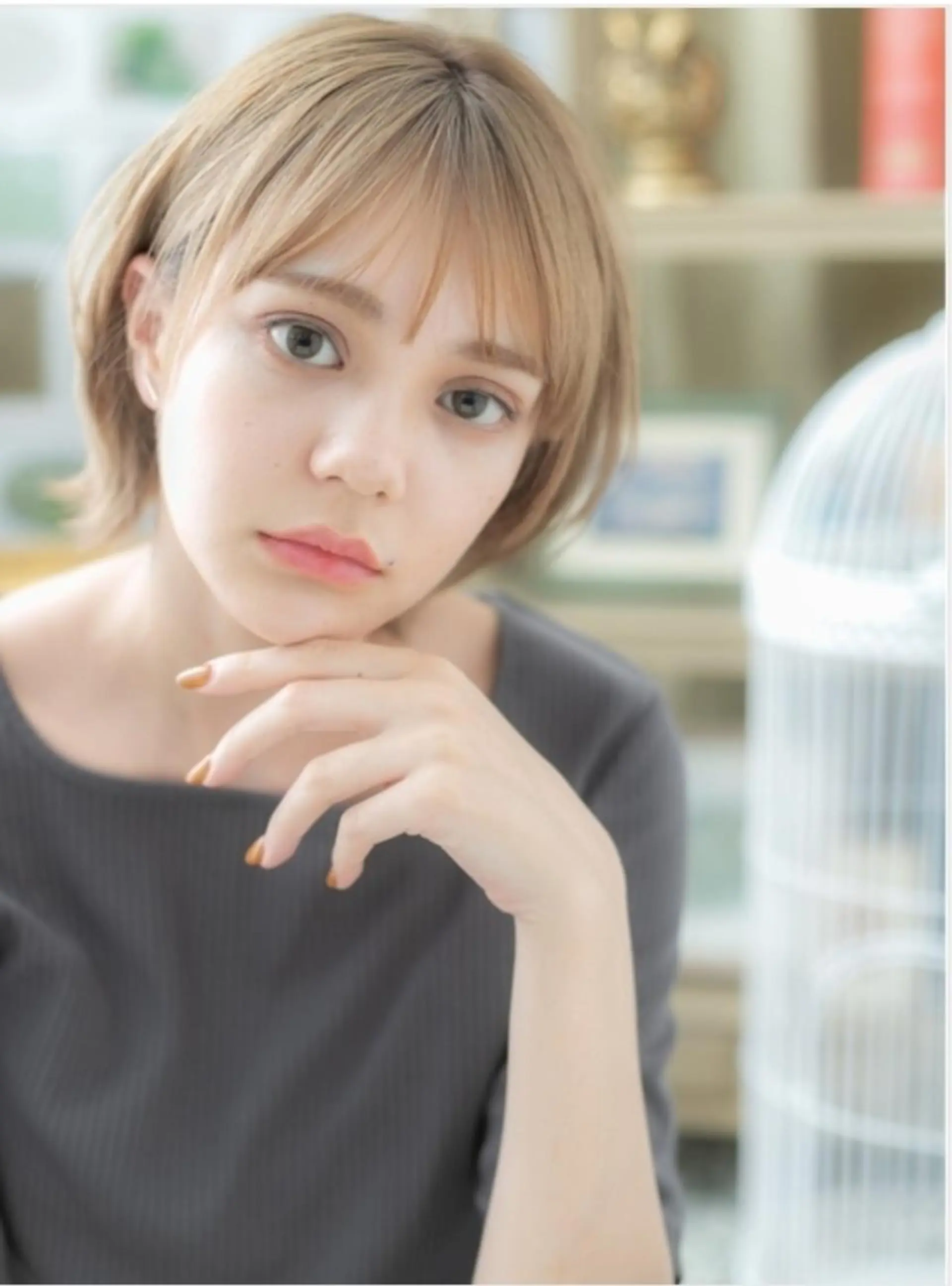 ショート カラー 透明感カラー ハイトーンカラー 外国人風カラー coverhair bliss北浦和店所属・モデル0円募集中 中野雄介のヘアスタイル