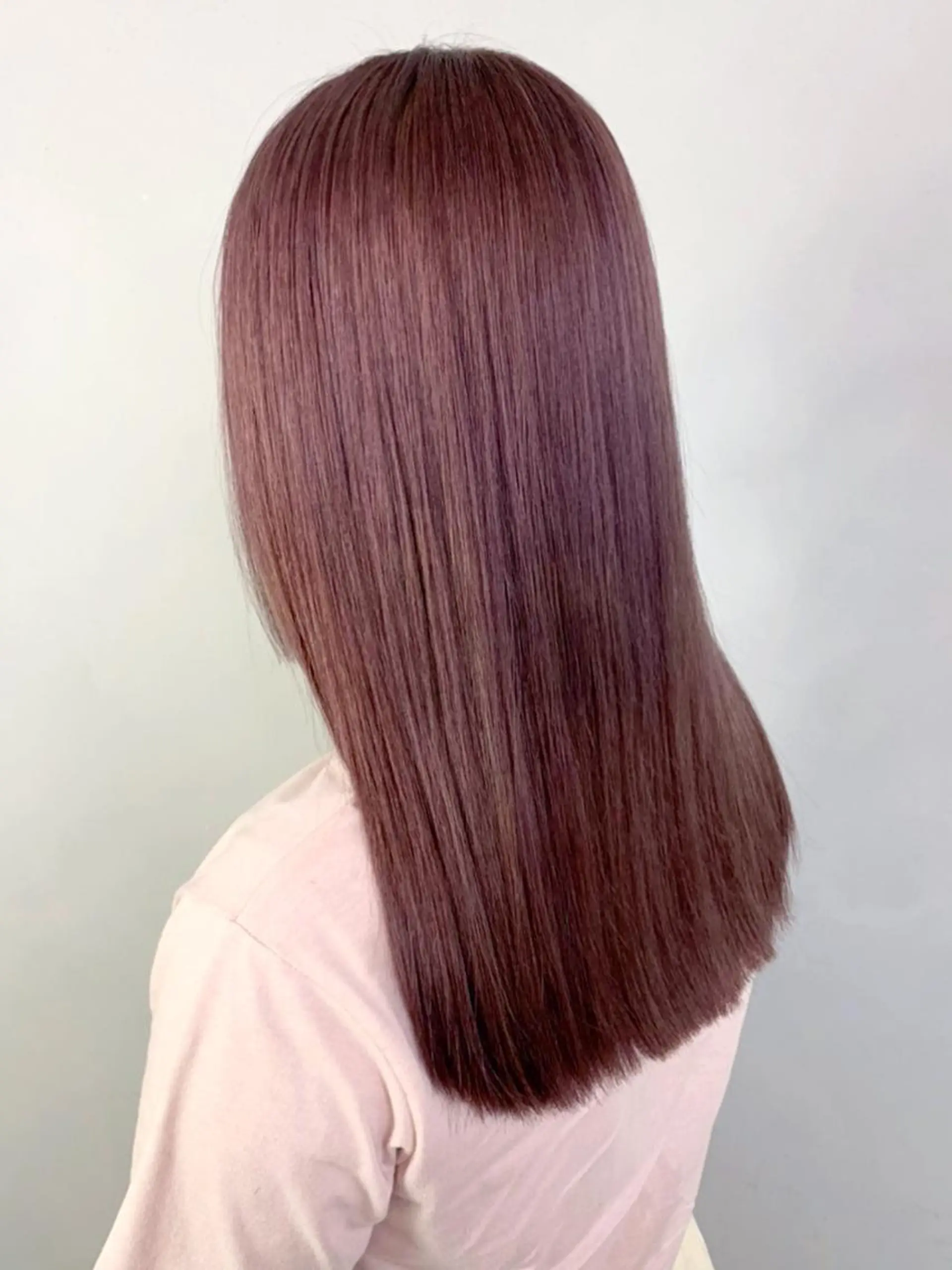 セミロング カラー パーマ ヘアアレンジ ベージュカラー ラベンダーカラー ラベンダーベージュ ITbyALBUM 中野店のヘアスタイル