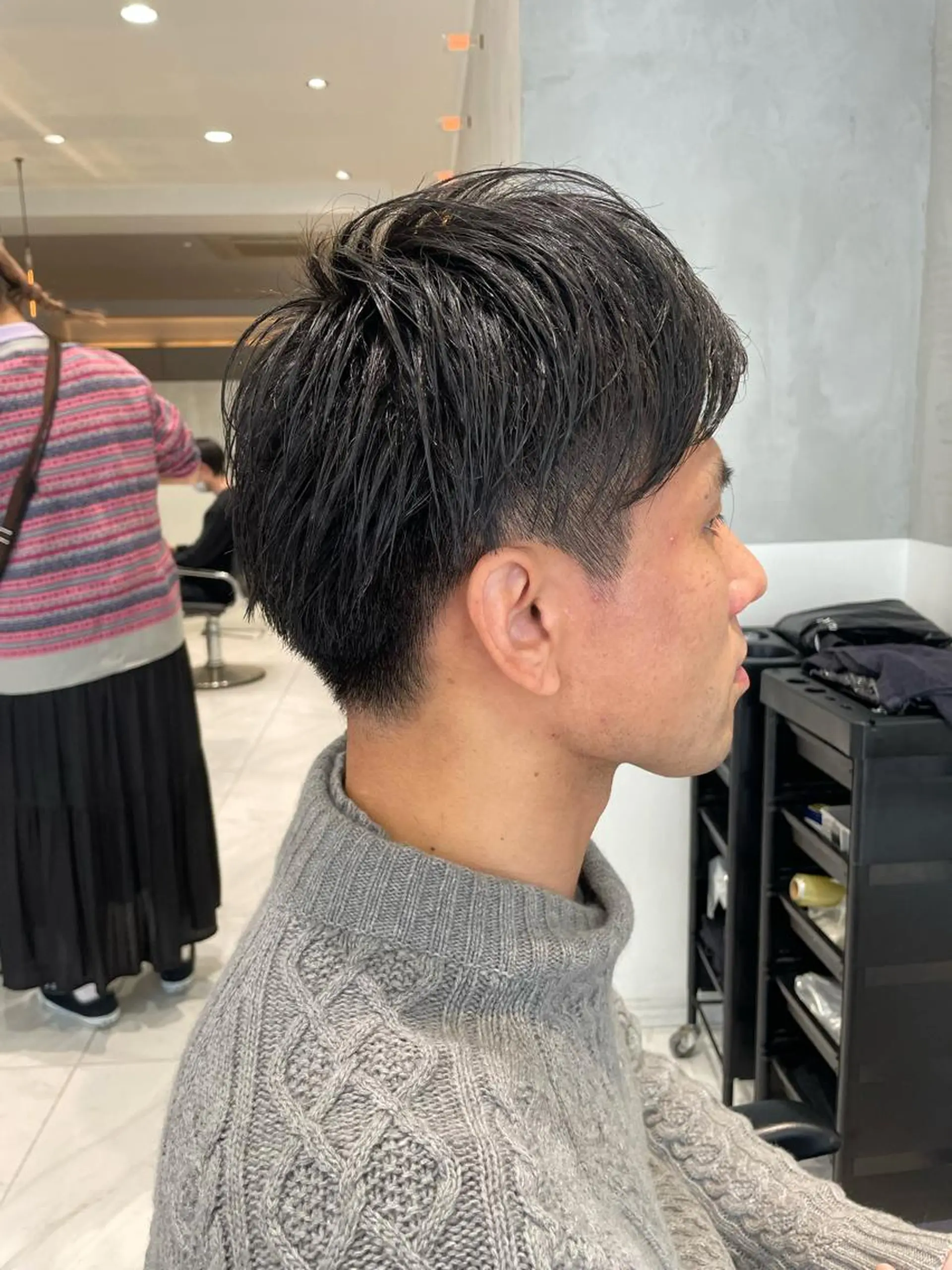 メンズ カット トリートメント ヘッドスパ ヘアセット 透明感ブリーチ カラー✨有坂映哉のヘアスタイル