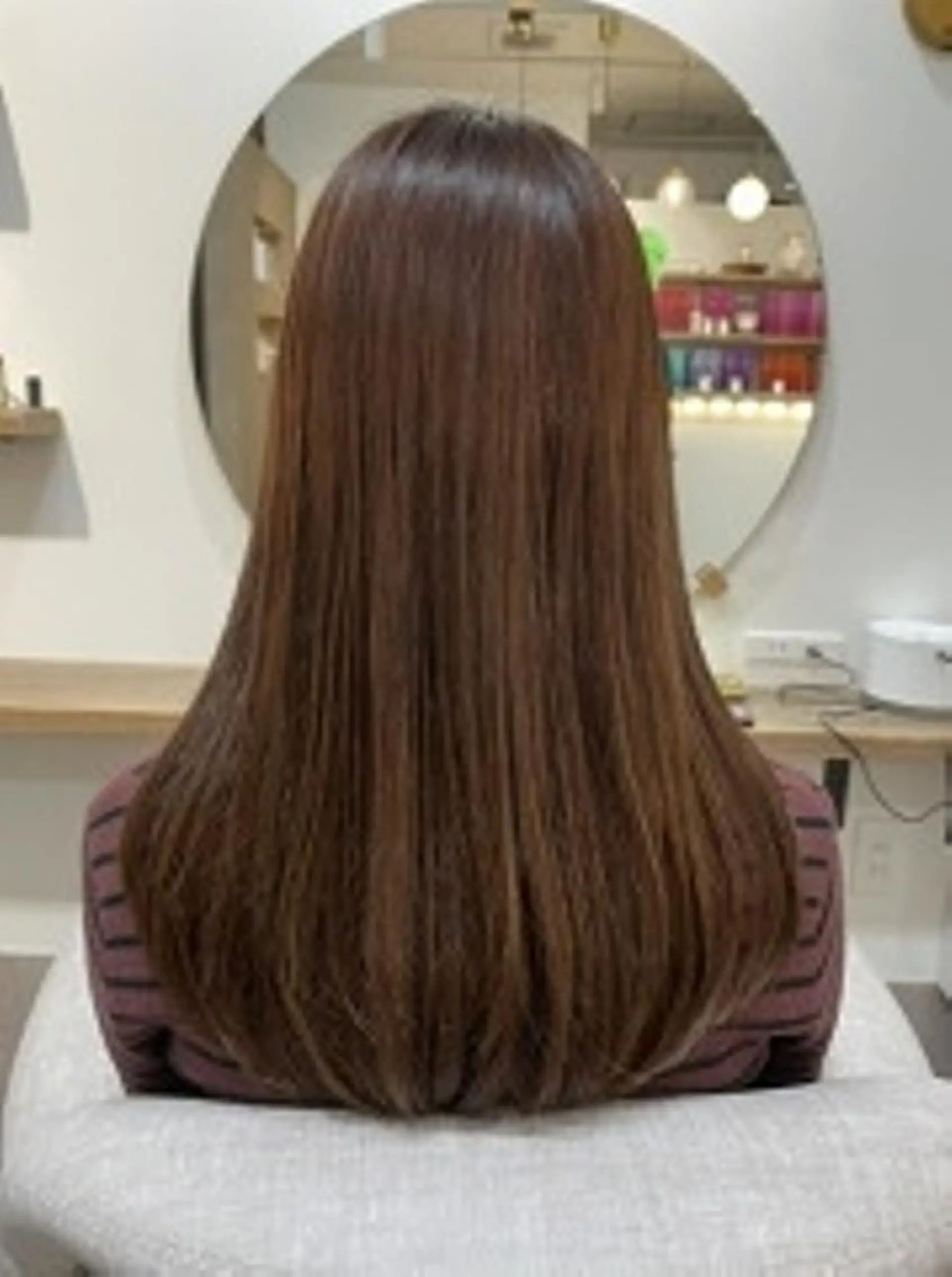 ロング カラー ブラウンカラー ナチュラルブラウン カット ヘアカラー トリートメント Rinko リンコのヘアスタイル