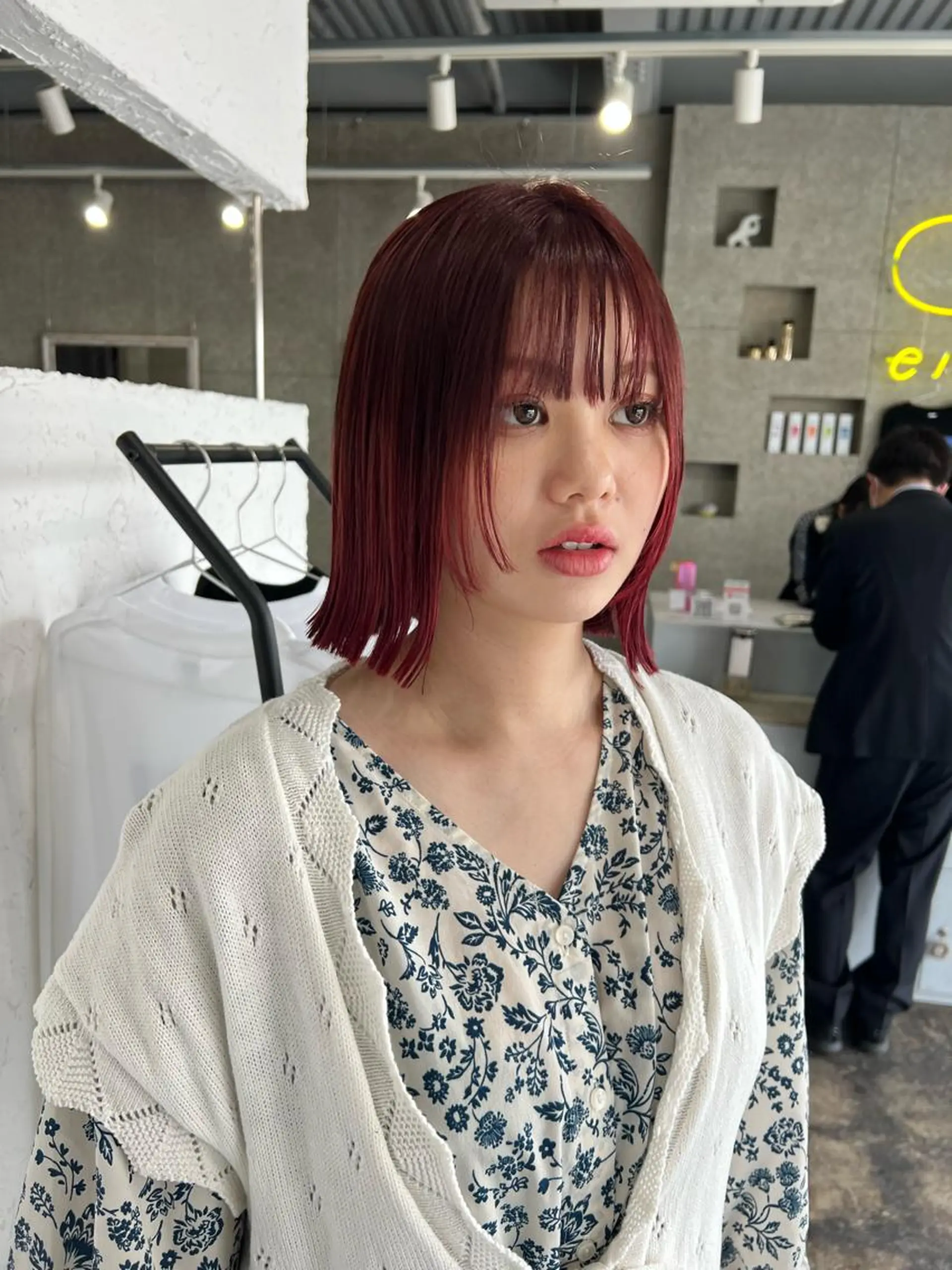 ショート 顔周りカット nishibu ayukaのヘアスタイル