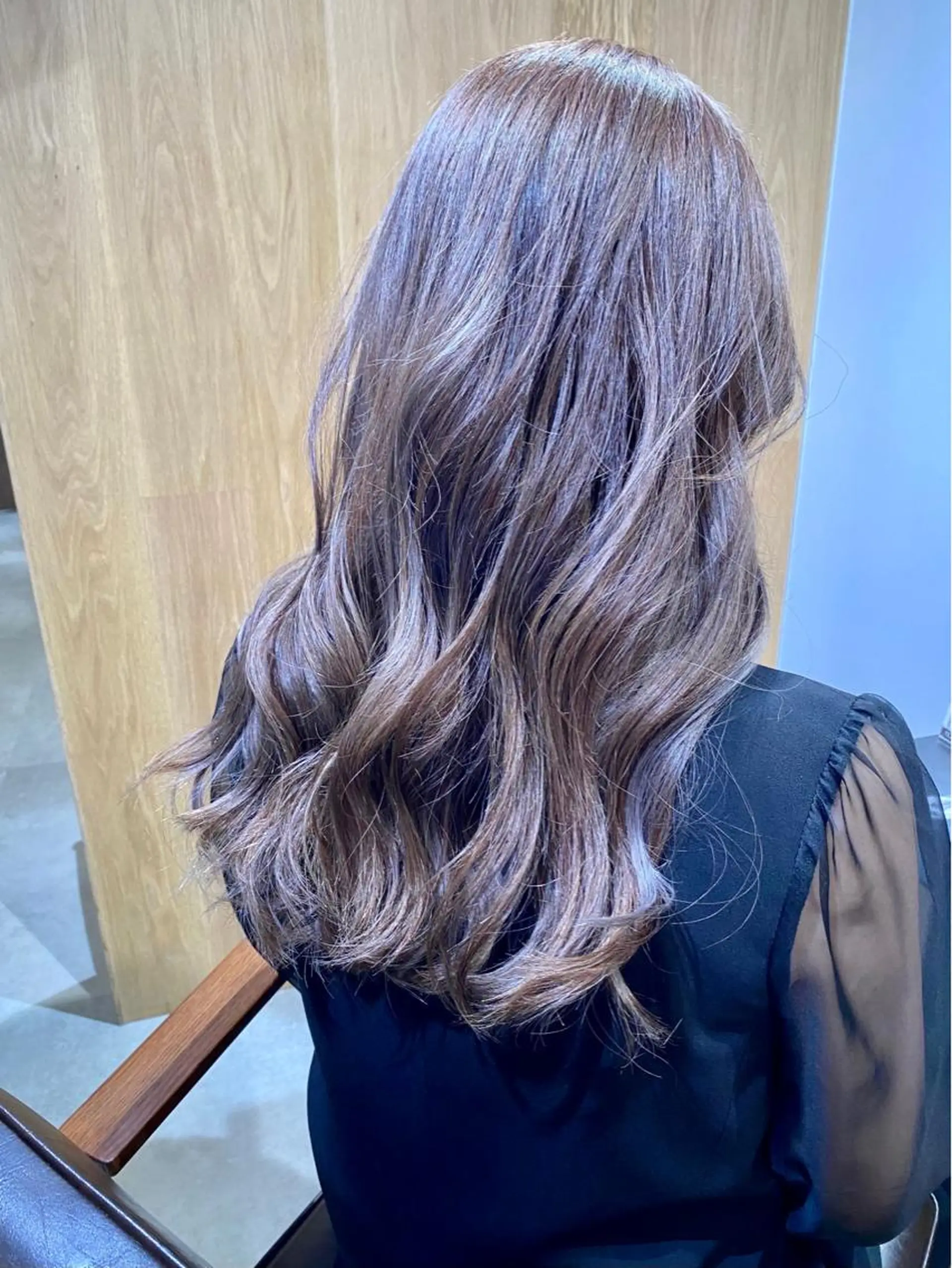ロング カラー 藤野なつえ ナチュラルのヘアスタイル