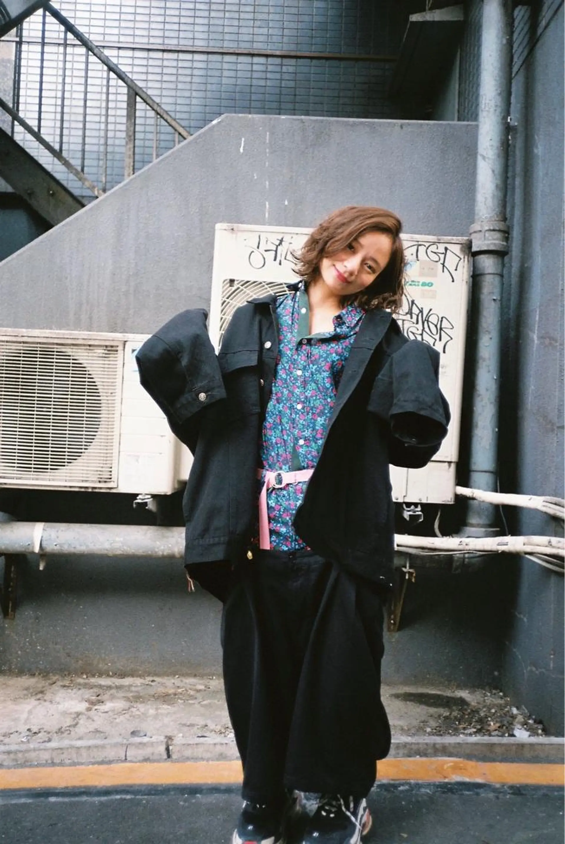 ミディアム カラー 丸山 晶平のヘアスタイル