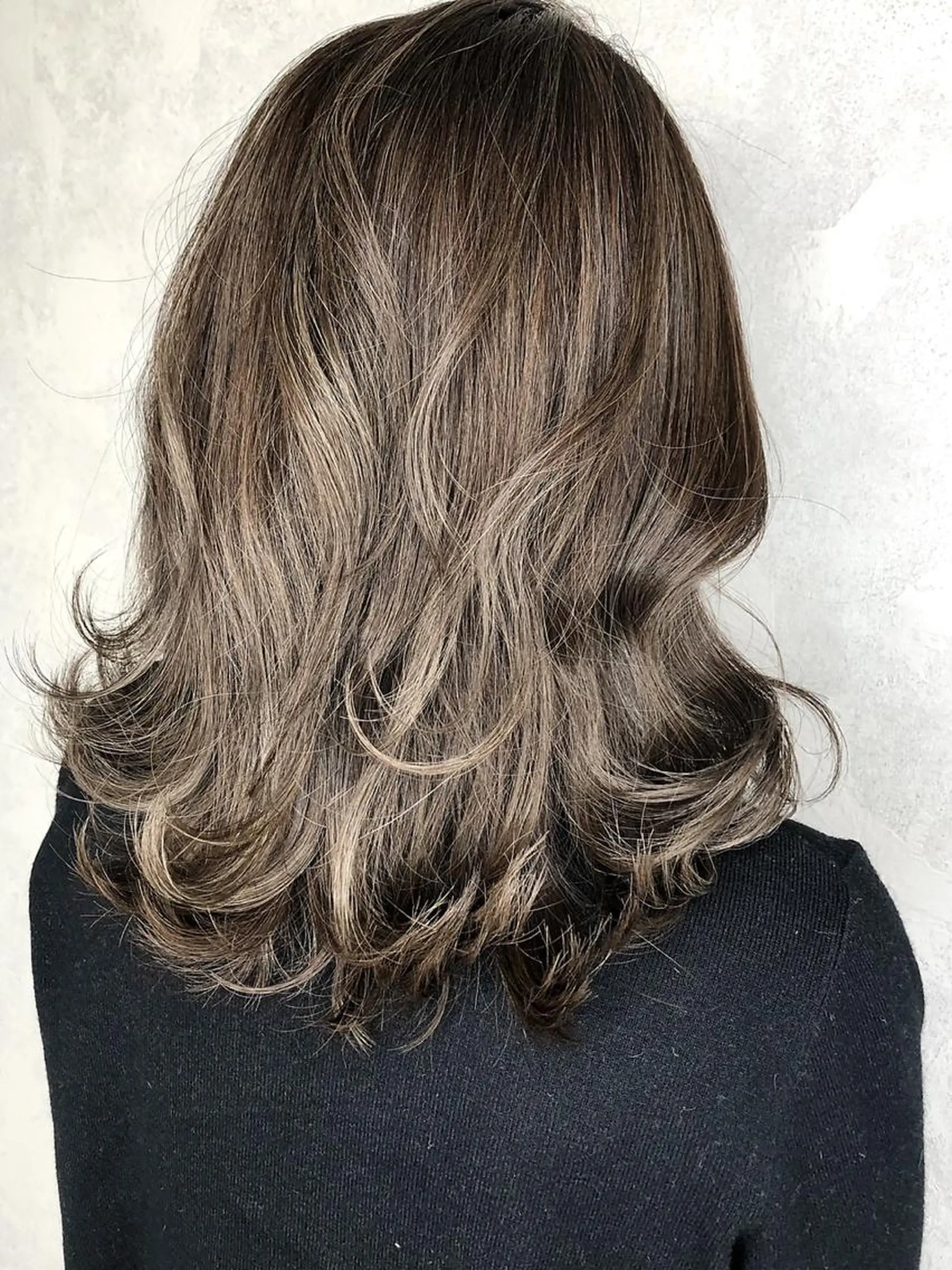 ミディアム ハイライト 韓国風ヘア 💗艶カラー💗 CECILのヘアスタイル