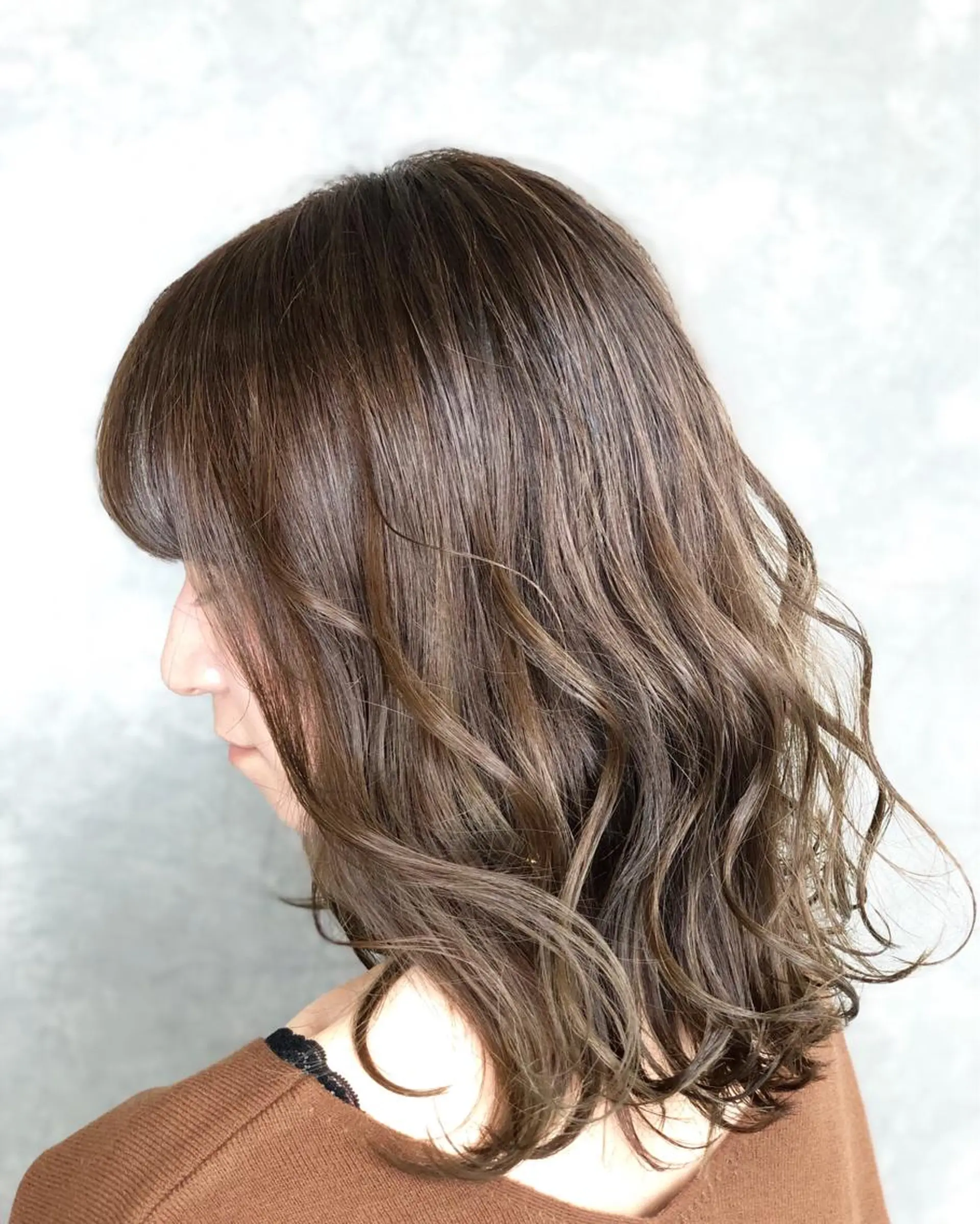 ミディアム カラー ヘアアレンジ 渡辺　亮/ ハイライト/髪質改善のヘアスタイル