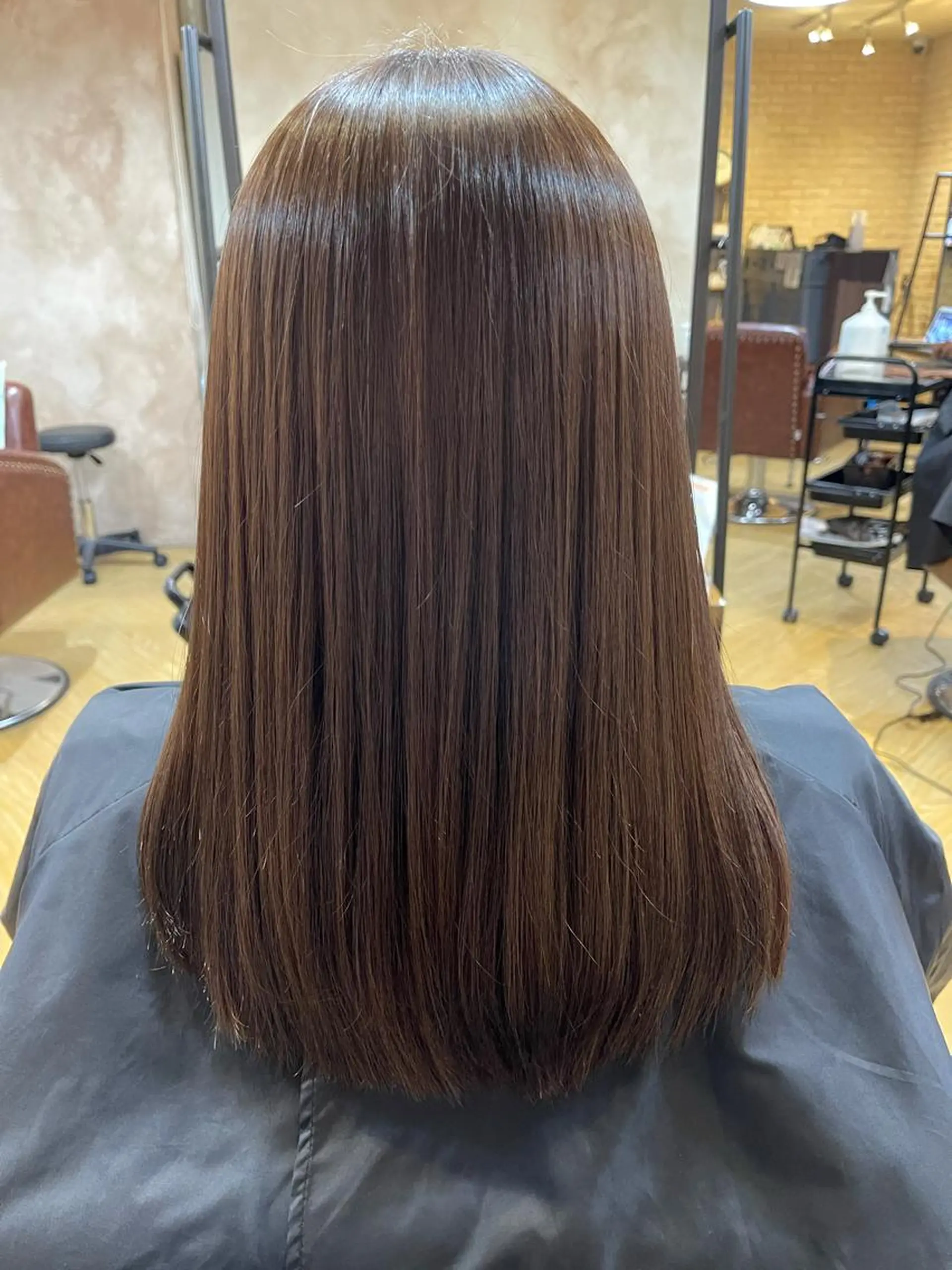 ロング 縮毛矯正 antica YOSHIのヘアスタイル