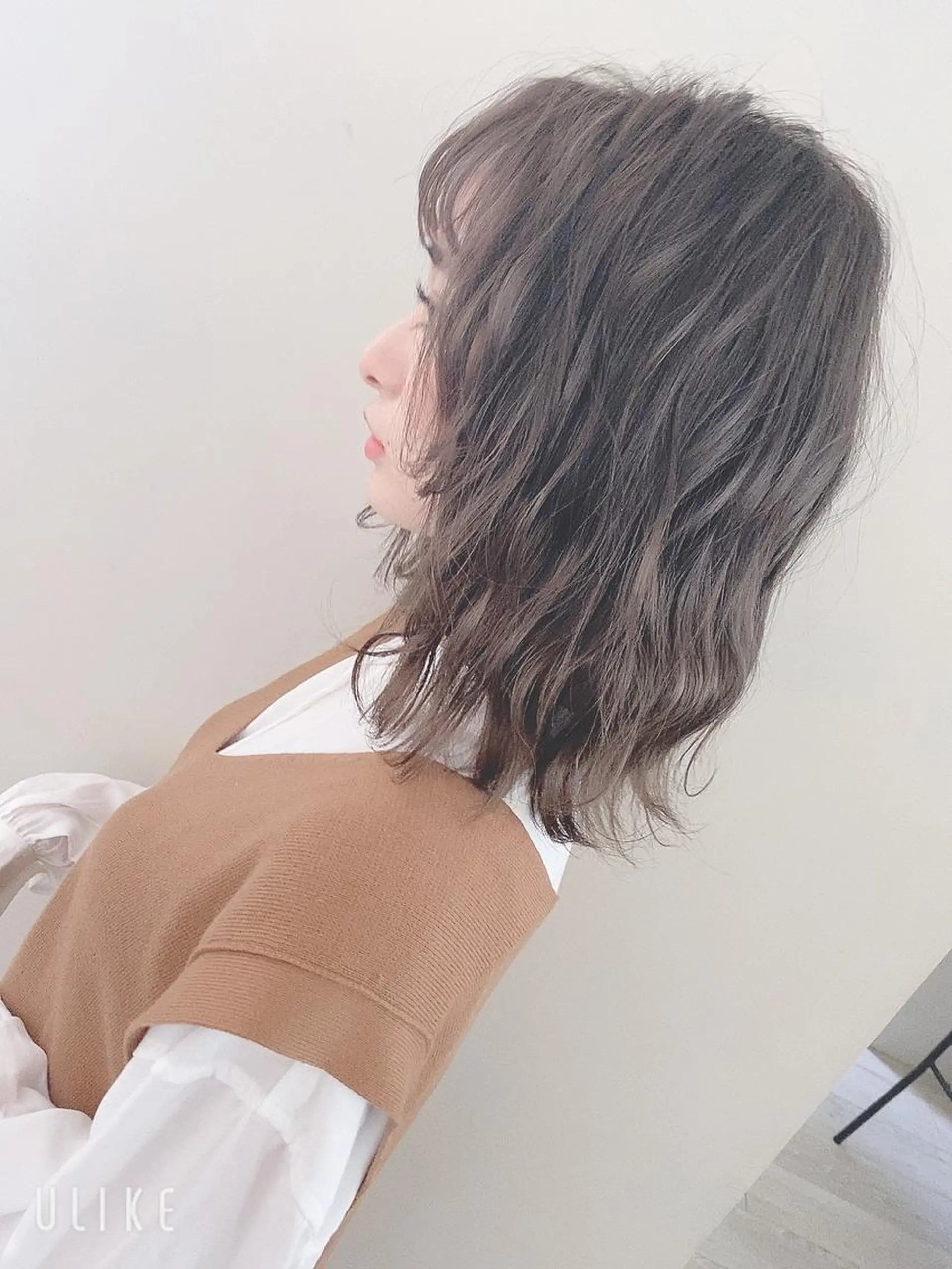 ミディアム カラー カット ヘアカラー 得本 ゆきのヘアスタイル