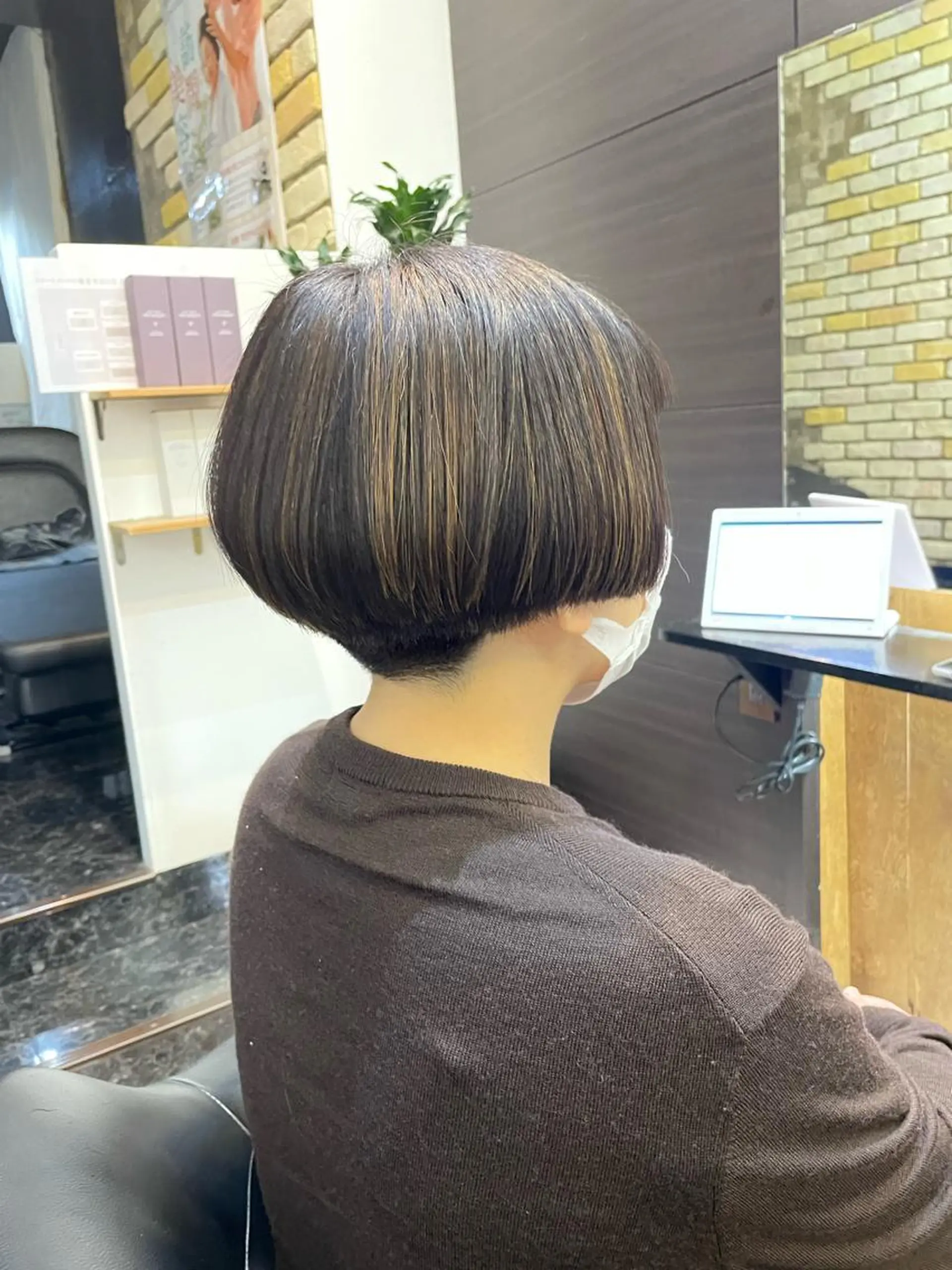 ショート ハイライト 正分 真美のヘアスタイル
