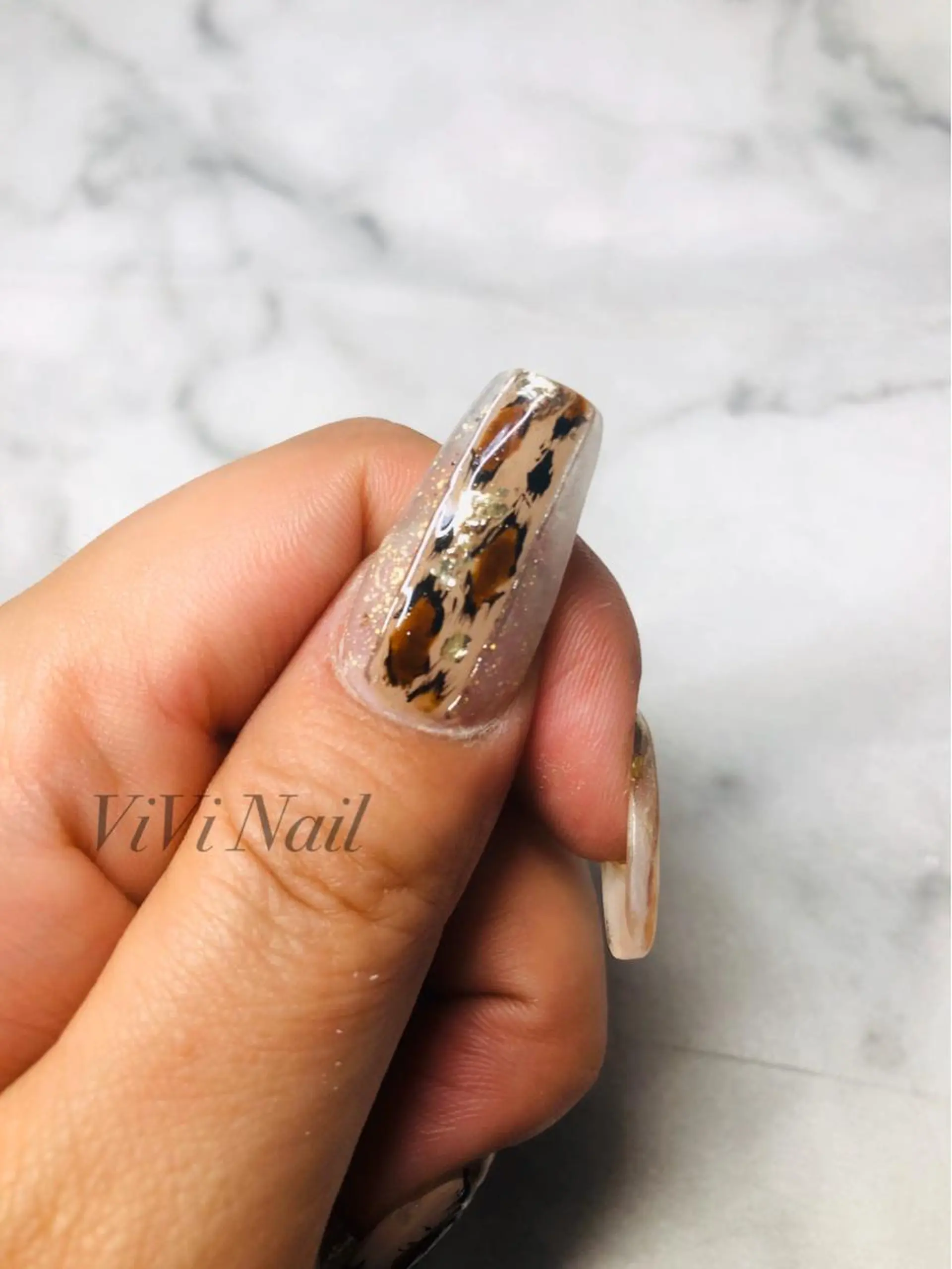 ネイル アートネイル ラメ(グリッター) スカルプネイル ViVi Nailのネイルデザイン