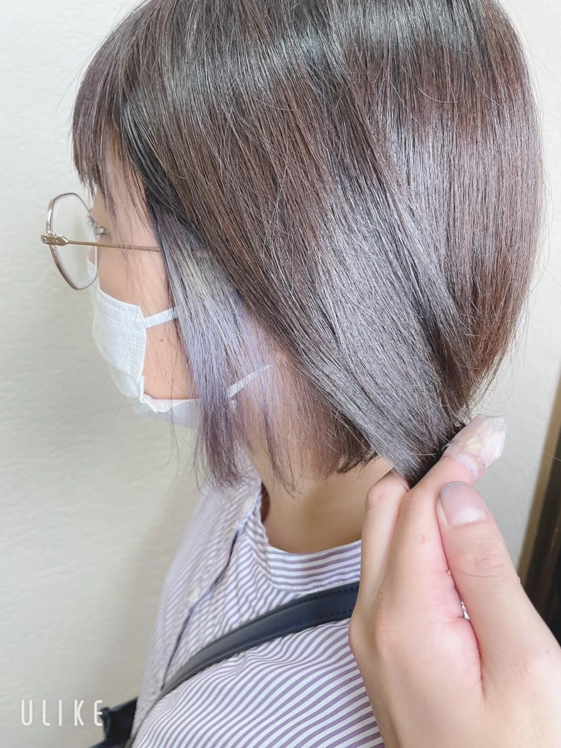 ショート カラー バイオレットカラー カット ヘアカラー ❣️モードケイズ塚口 和田一将のヘアスタイル
