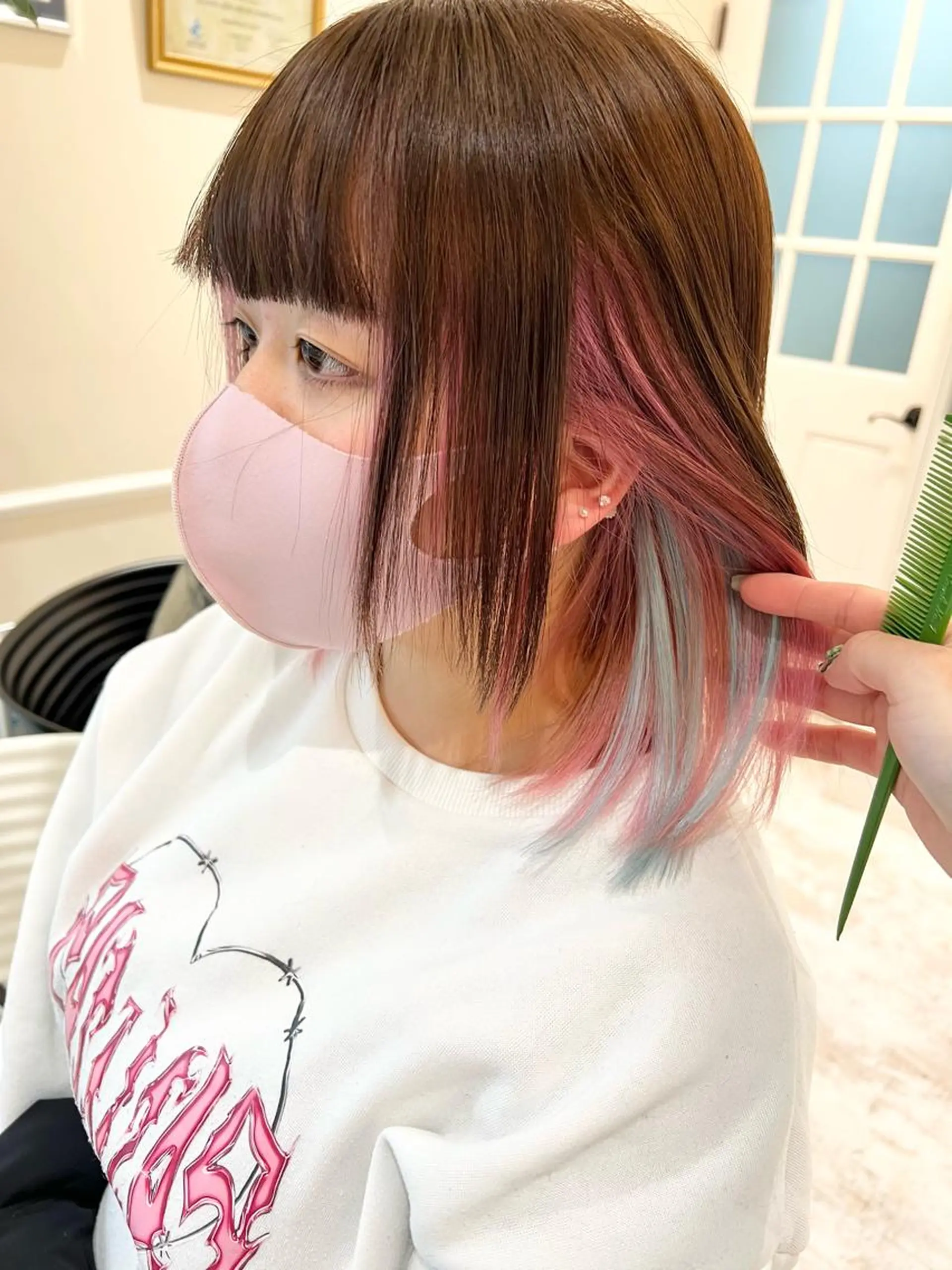ミディアム エクステ メンズ/メンズカラー 🍏すがのみき🍏のヘアスタイル
