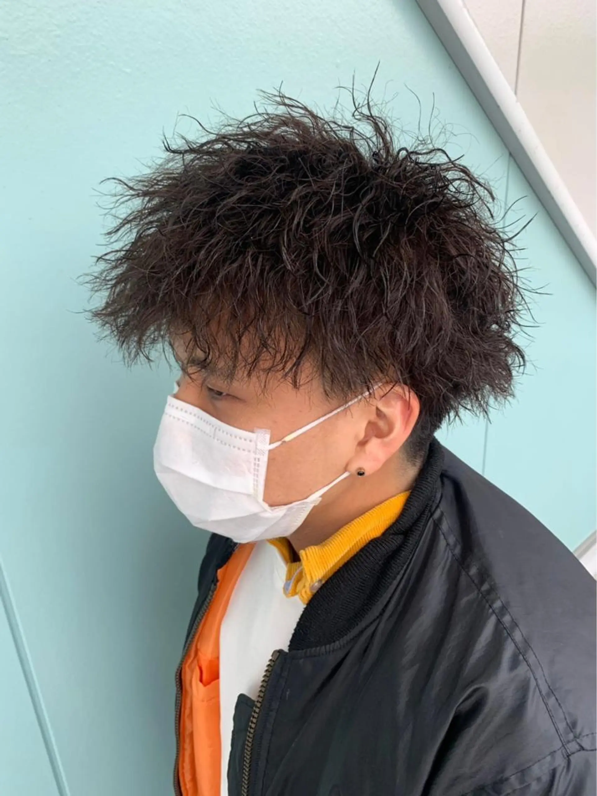 ショート パーマ メンズ sweetroom所属・縮毛矯正/透明感 カラー/平塚/サトウのヘアスタイル