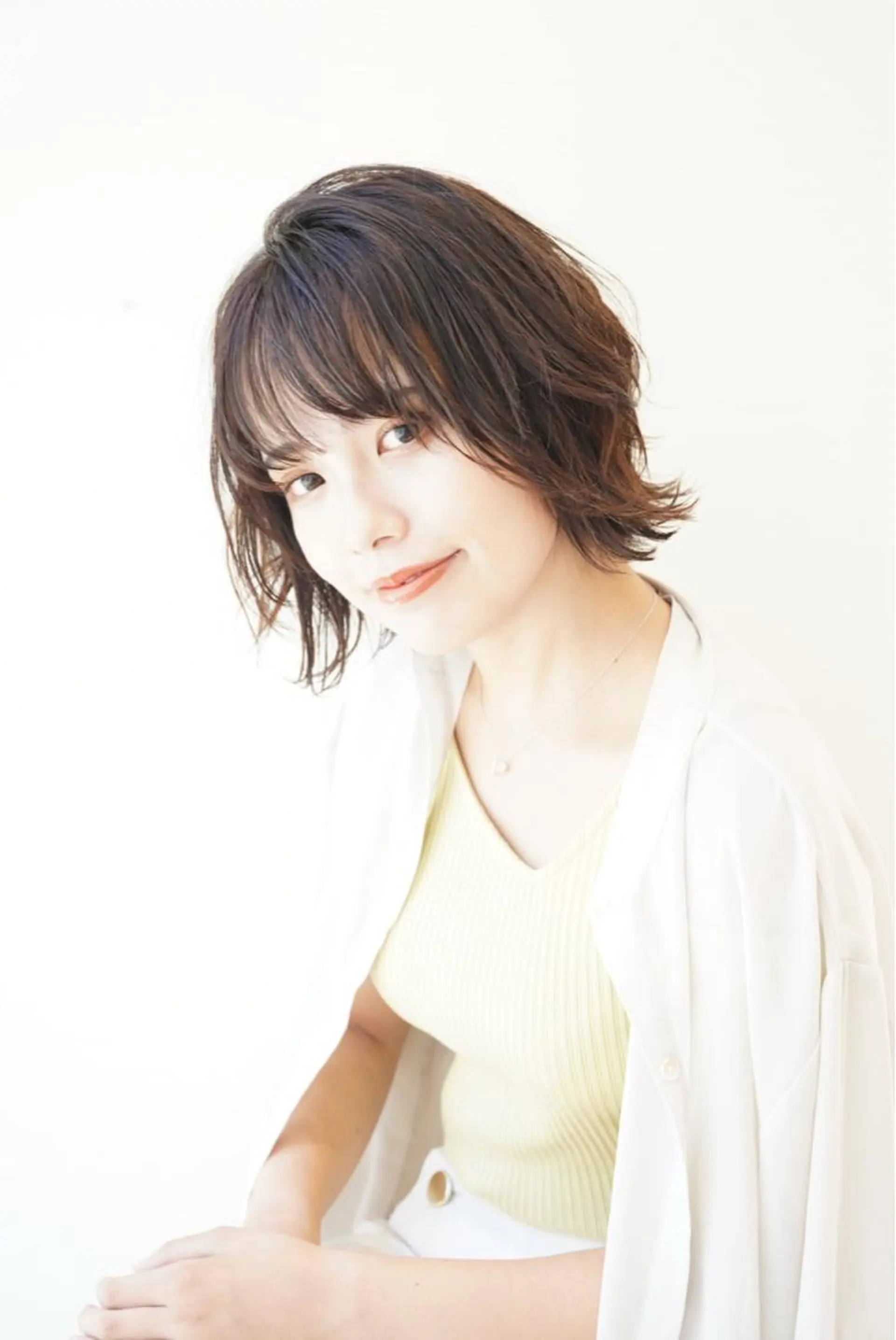 ミディアム カラー 透明感カラー✨ツヤ髪 廣畑昌志のヘアスタイル