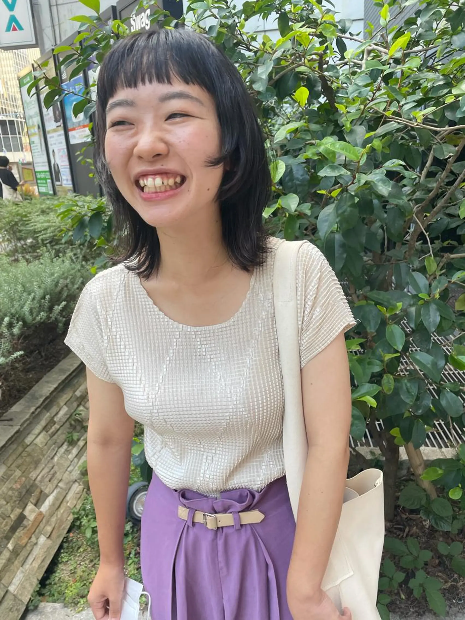 ミディアム カラー パーマ ヘアアレンジ メンズ キッズ ネイル マツエク・マツパ カット ヘアカラー トリートメント tatsumi/ボブ ウルフ/レイヤーのヘアスタイル