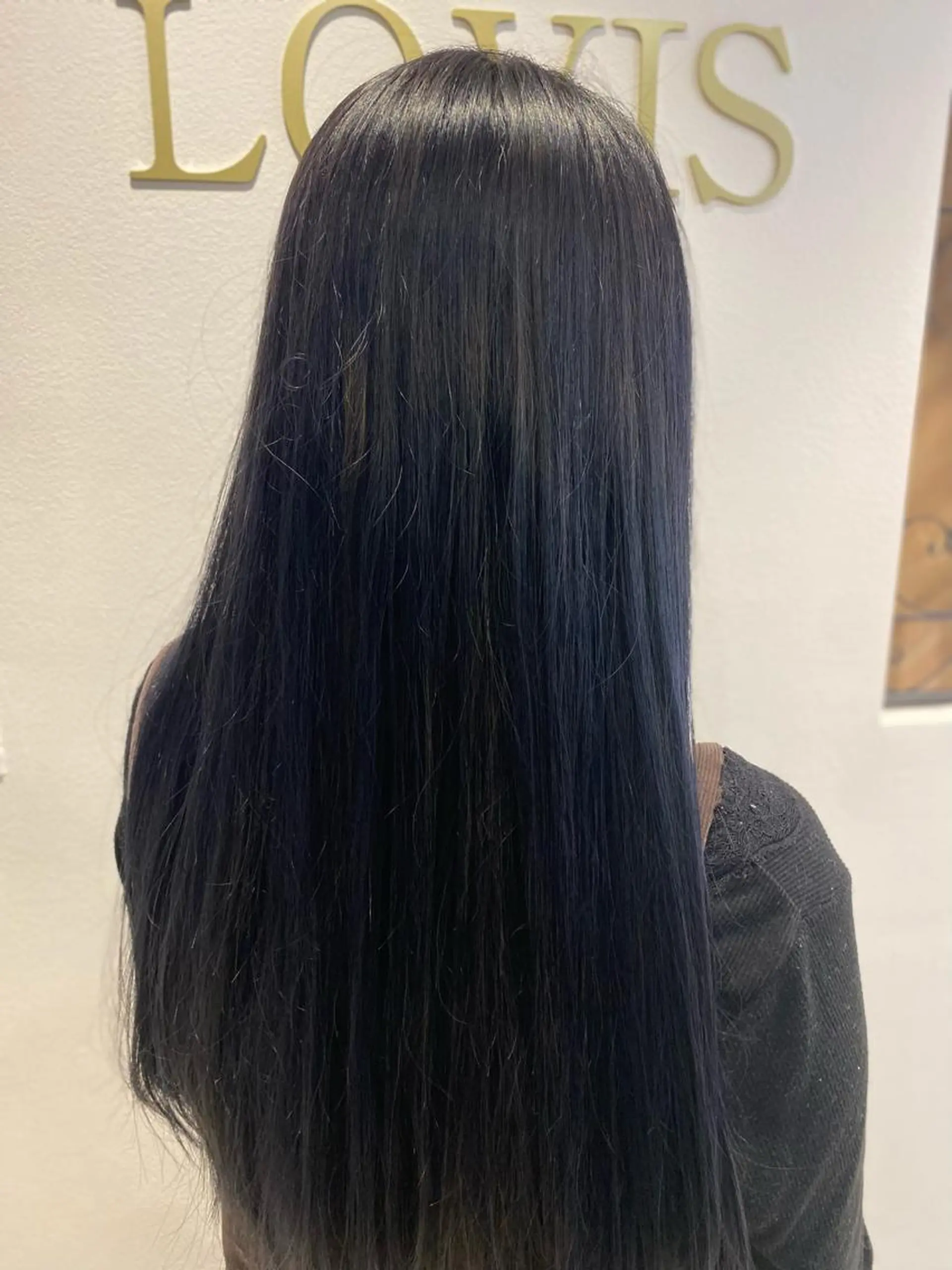 ロング カラー ヘアアレンジ ブルーカラー Agu hair trico 久喜3号所属・ハイトーン&透明感 カラー☘️片山優陽のヘアスタイル