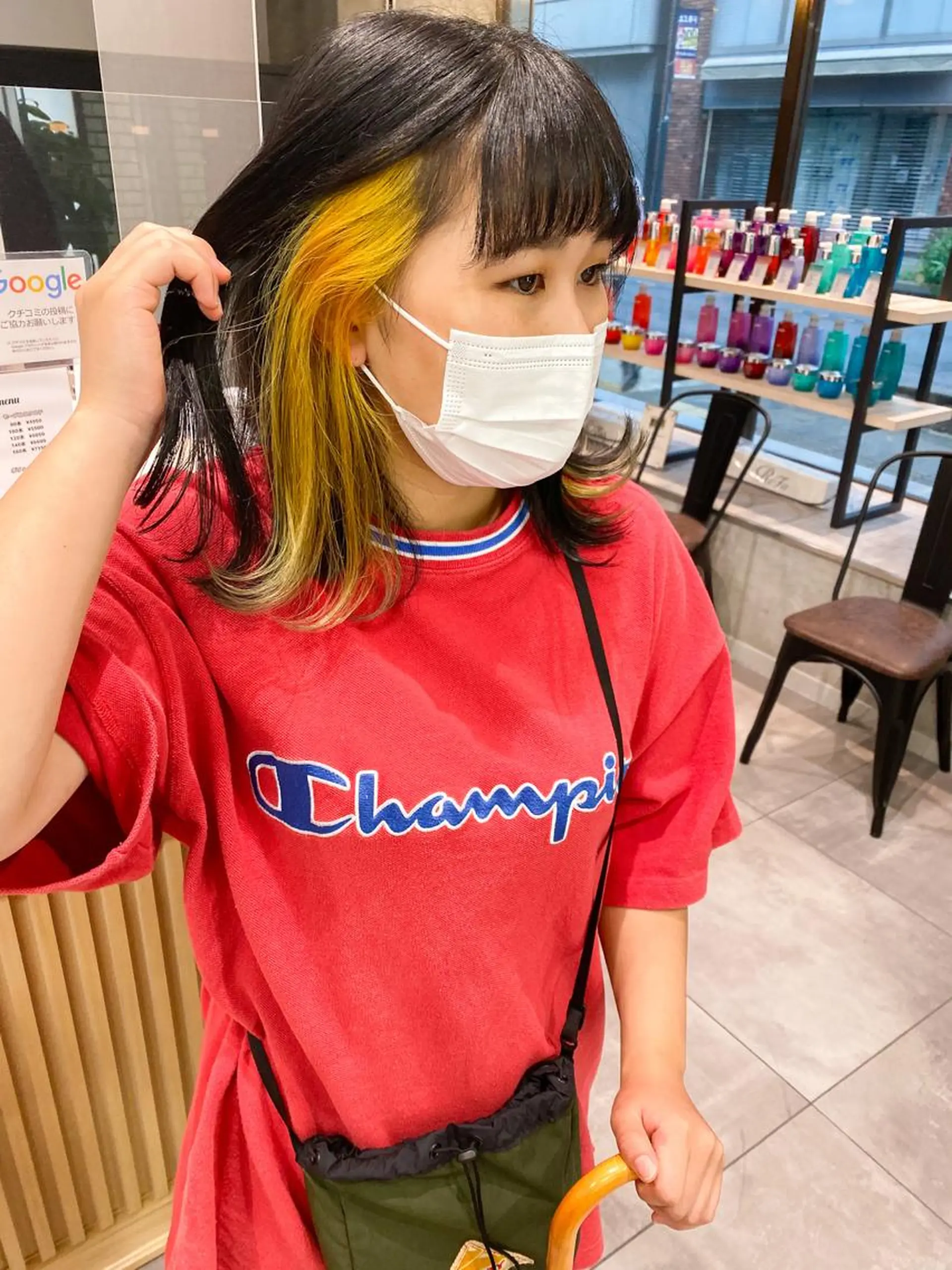 ミディアム カラー カット ヘアカラー トリートメント 韓国風デザイン 💐MIZUKI💐のヘアスタイル