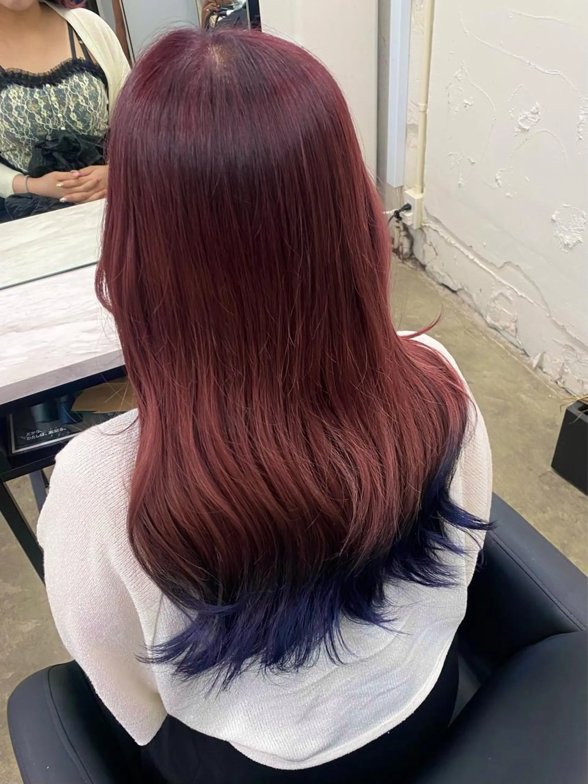 セミロング カラー 🍓URARA 🥀最強ハイトーン❤のヘアスタイル